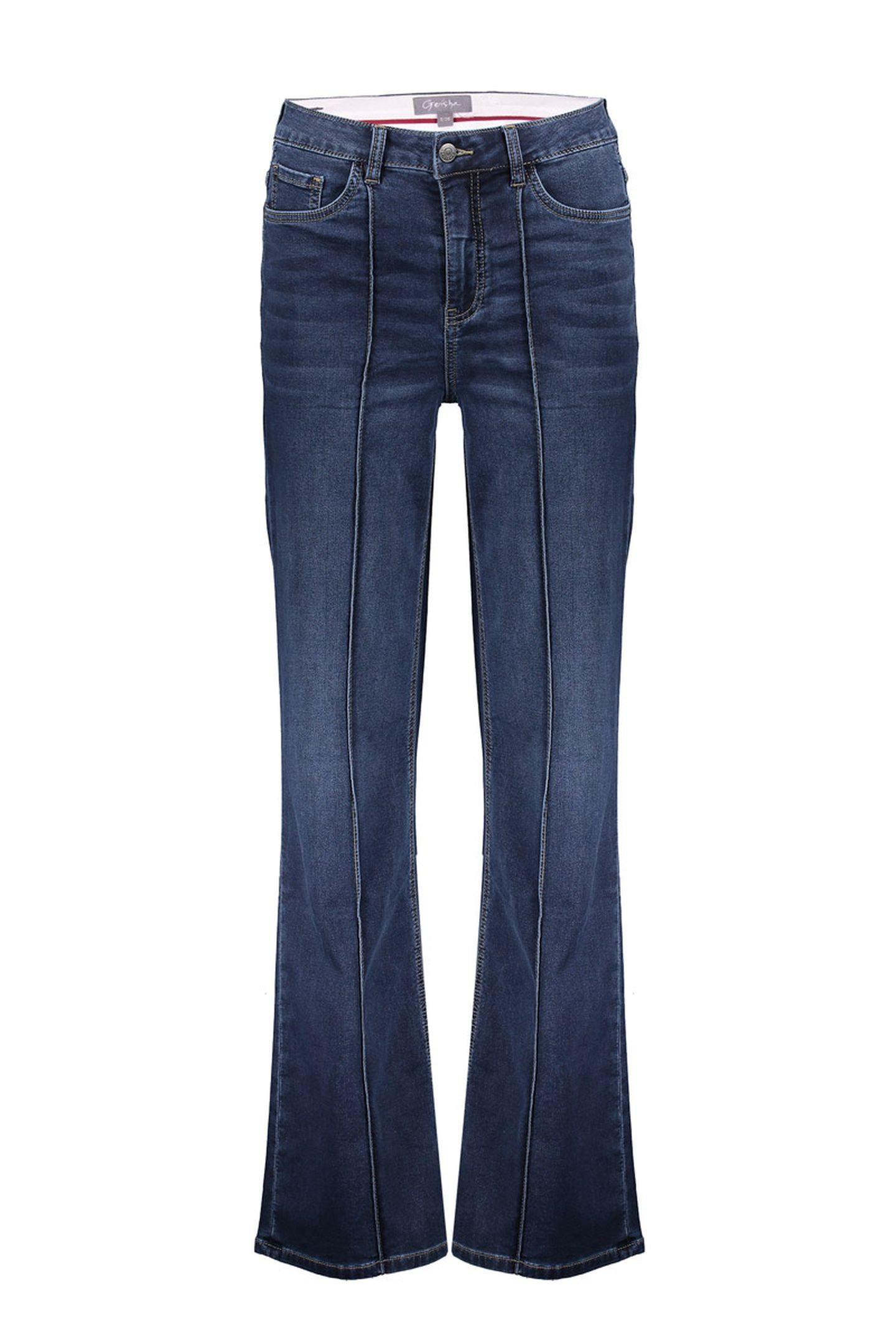 JEANS STRAIGHT TURN-UP STONEWASH DENIM 1