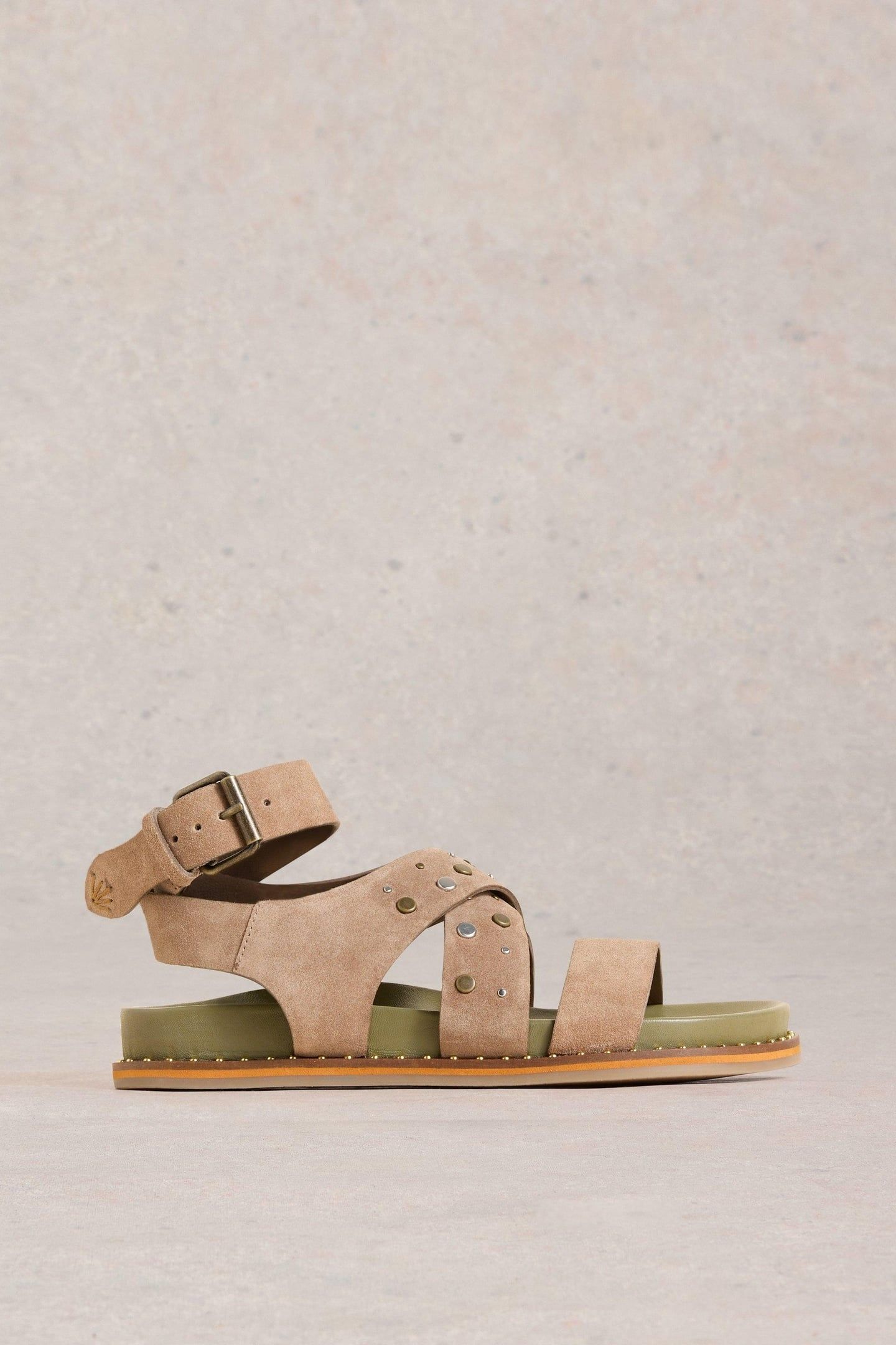 GLADIATOR FOOTBED SANDAL BROWN MULTI 1