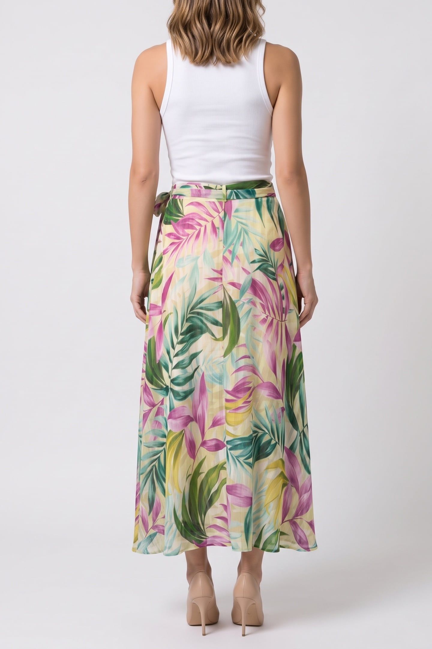 GUESS ECO NEW ROMANA SKIRT TROPICAL ESCAPE PRIN 2