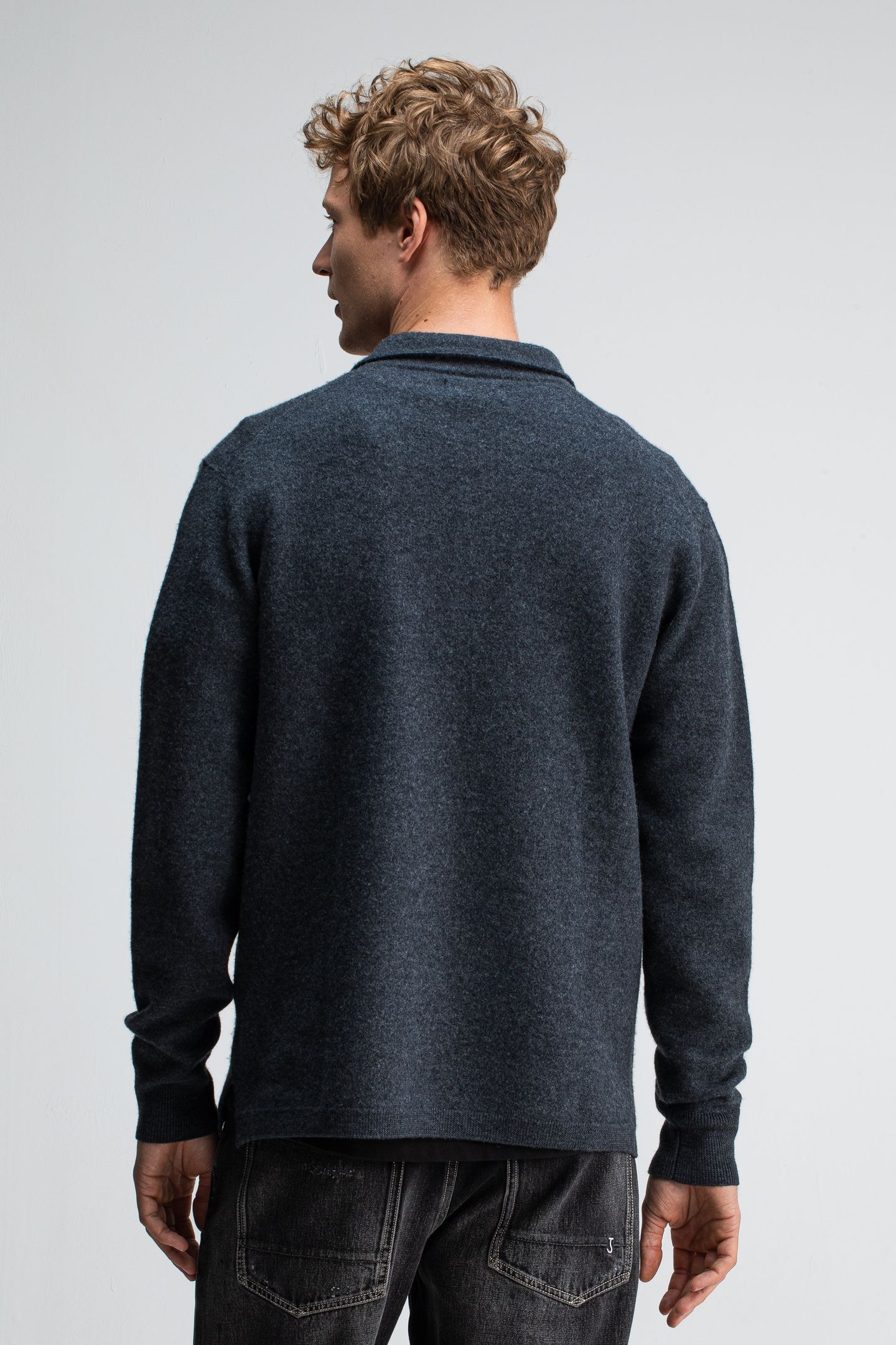 KILLYBEGS POLO GREY MELANGE 2