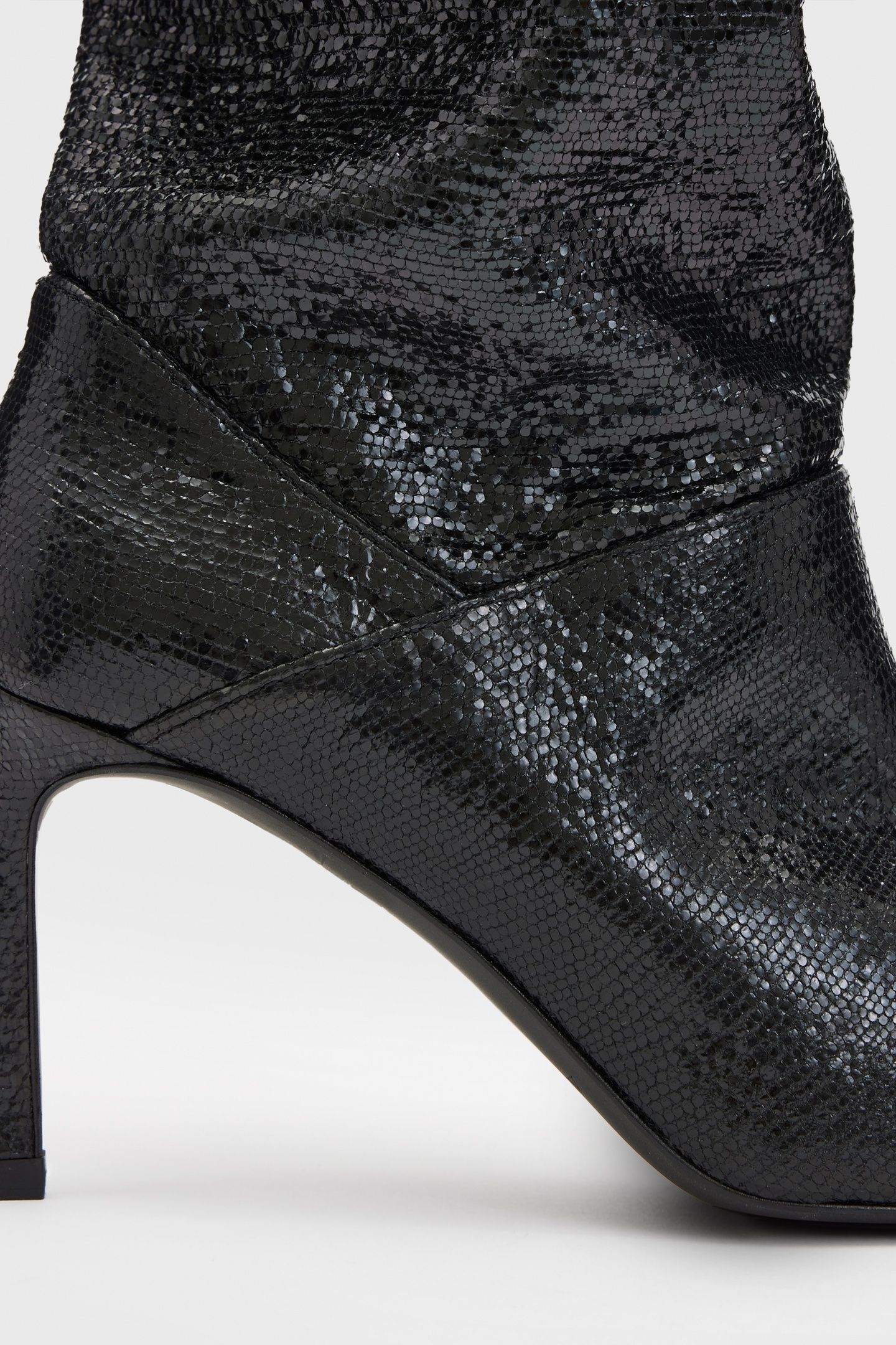 ORLANA SHIMMER BOOT METALLIC BLACK 5