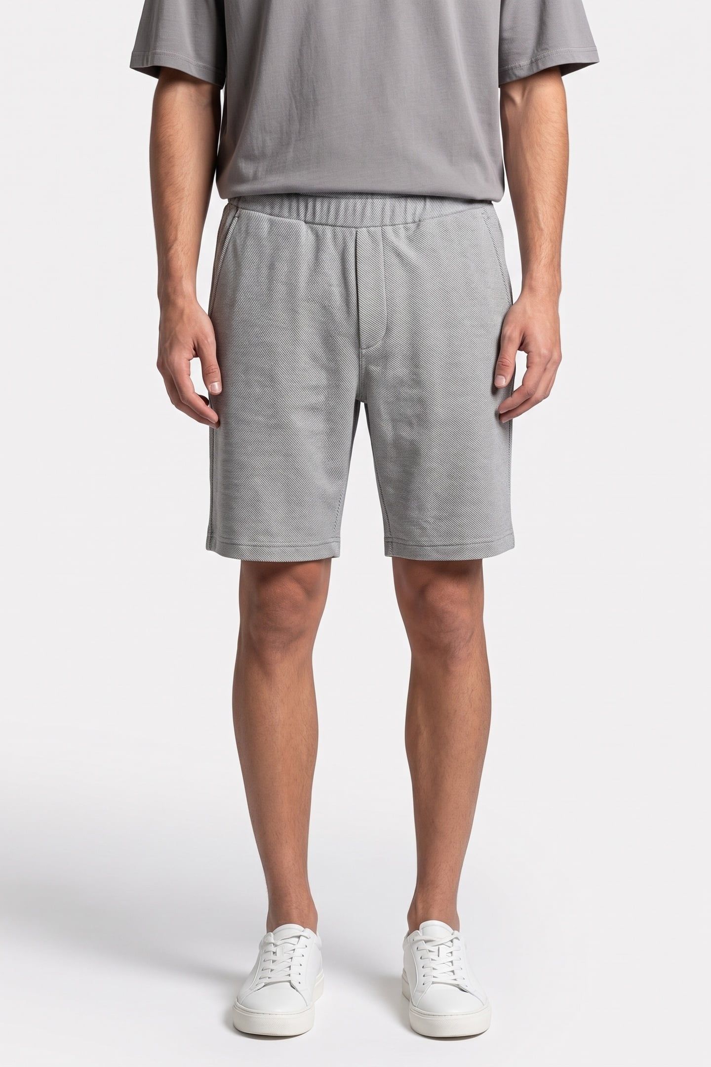 FEELGOOD SHORTS GRIS CHINE 1