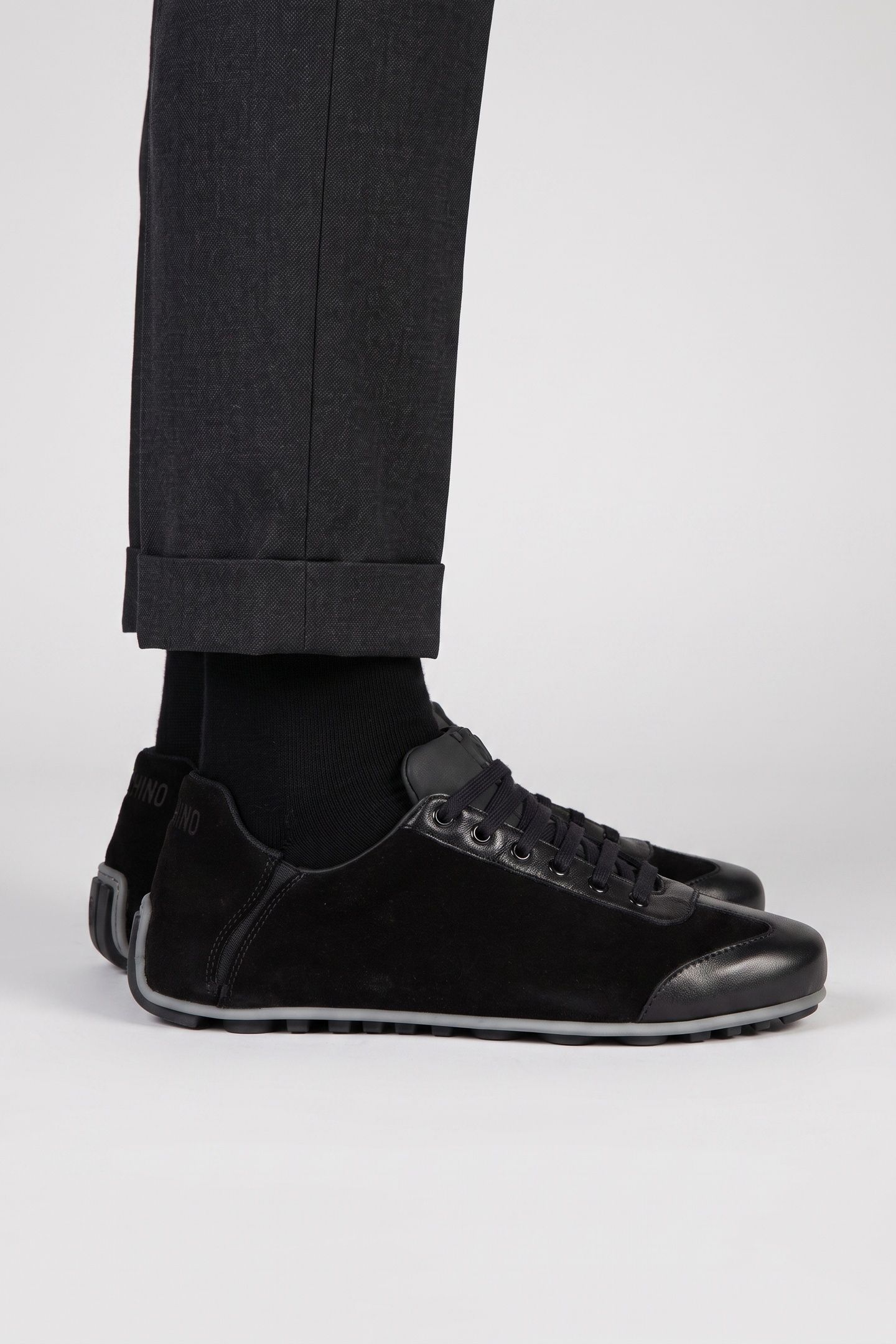 CALFSKIN SNEAKERS BLACK 3