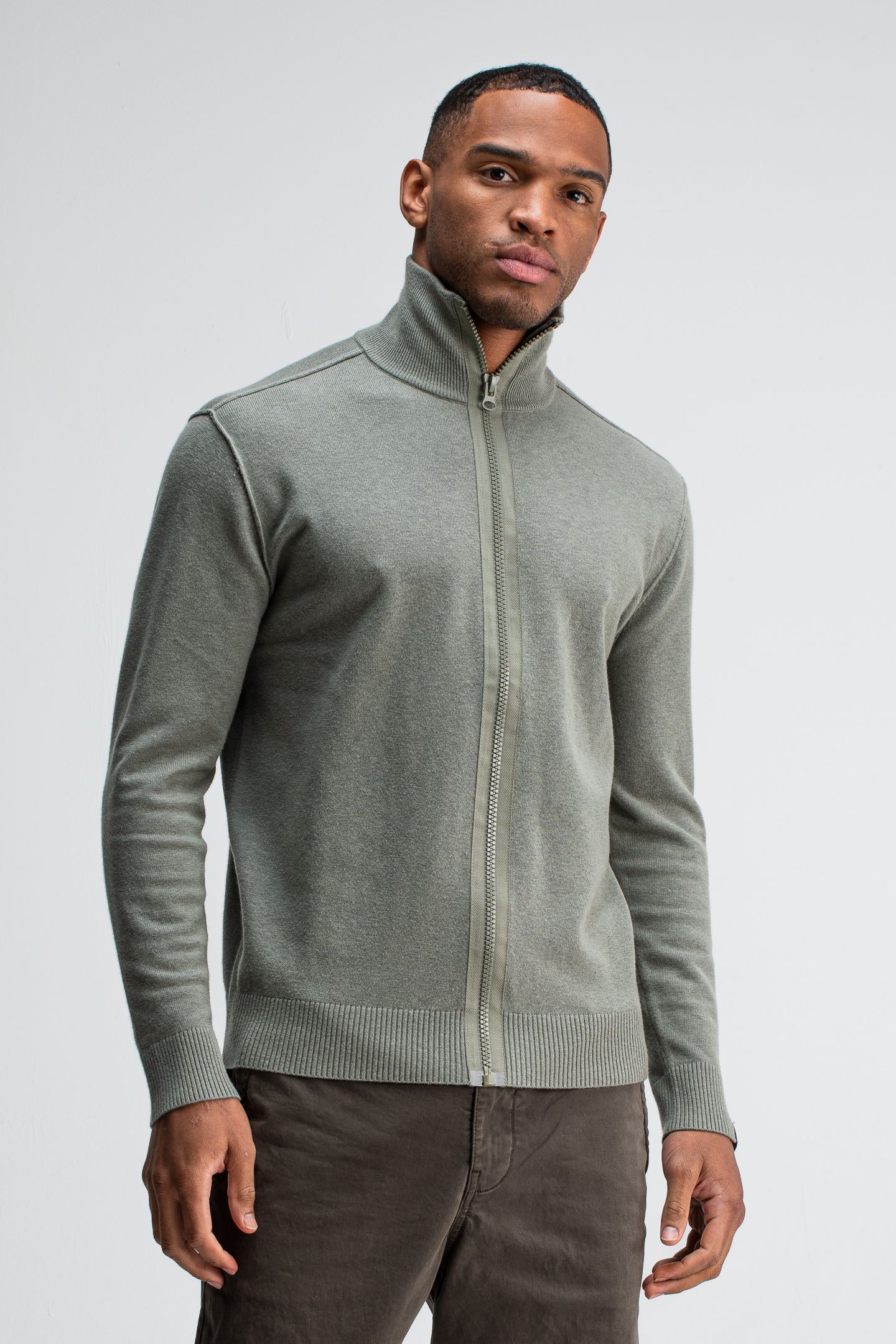 CLIFTON FULL ZIP GRANITE GREEN 1