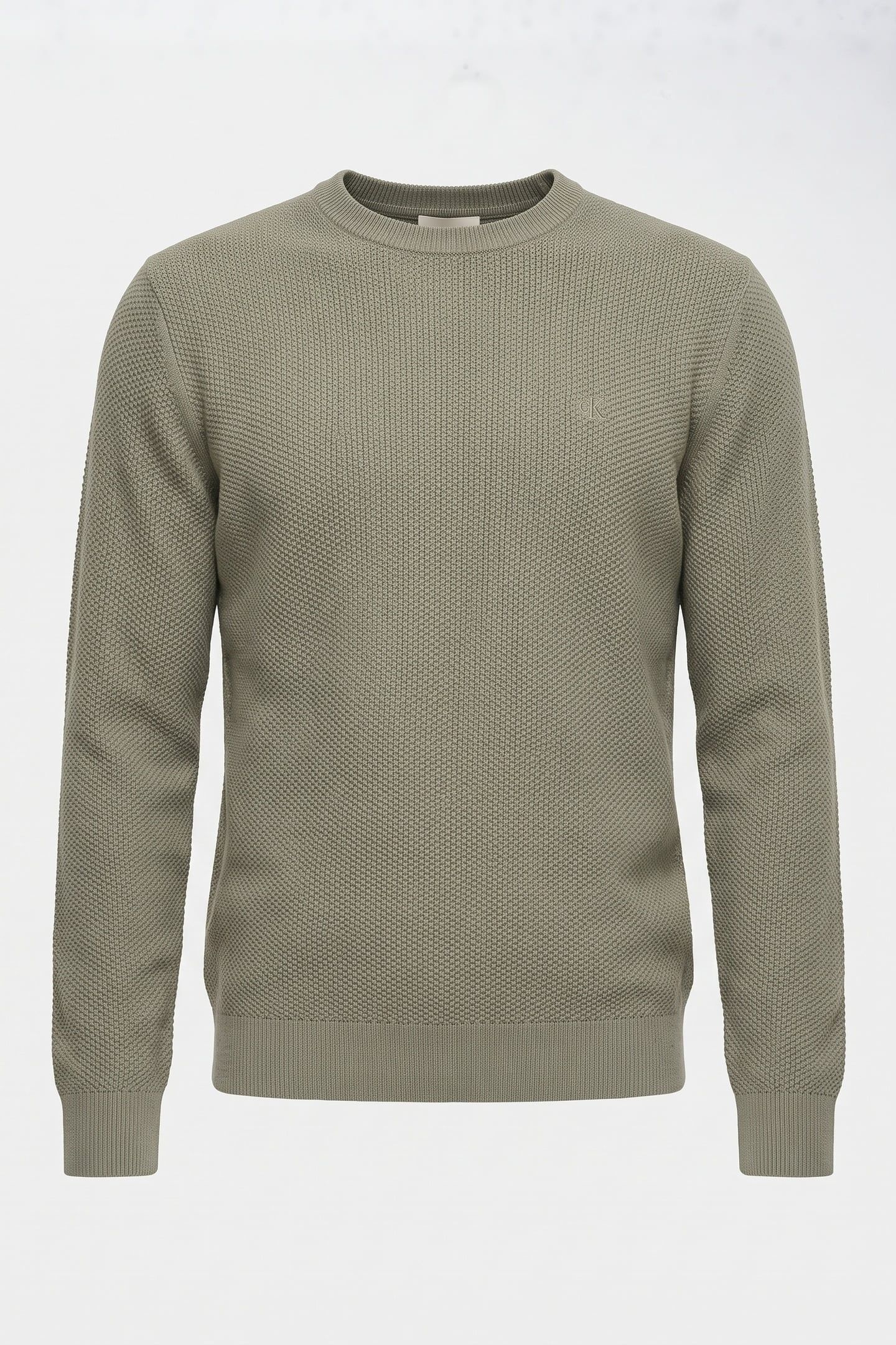 LS TEXTURED COTTON SWEATER SHADOW 3