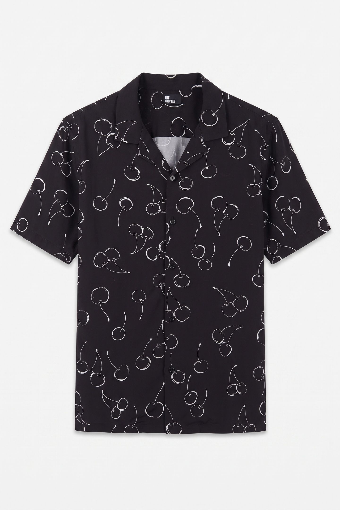 SHORT-SLEEVED SHIRT WITH SHARK NECK BLACK 4