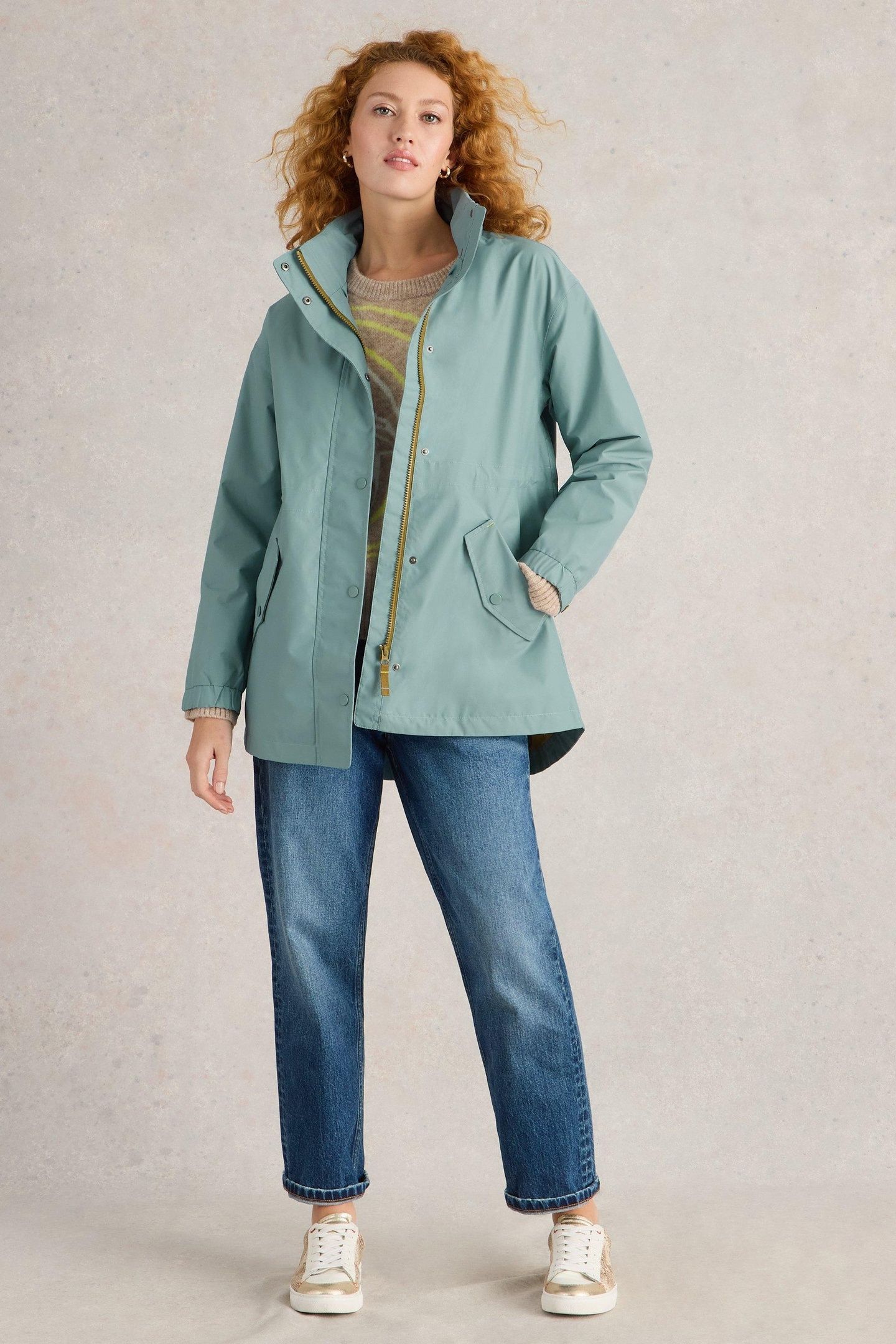 LEXI WATERPROOF COAT DUSTY BLUE 2