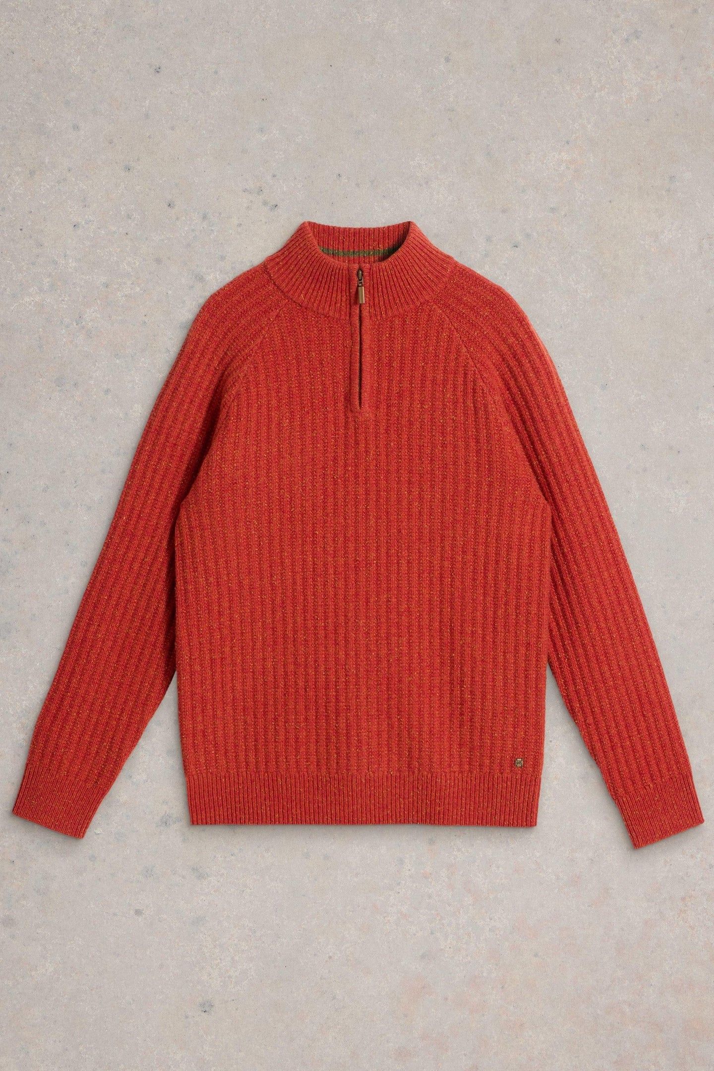 CHUNKY FUNNEL NECK JUMPER ORANGE MULTI 4