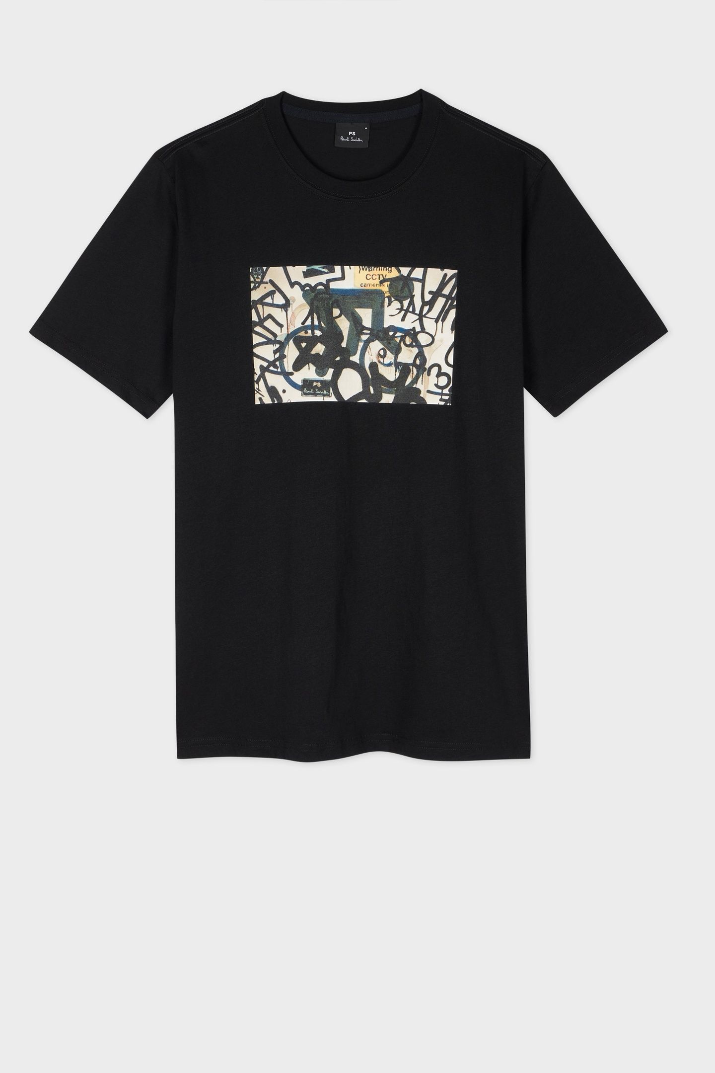 MENS REG FIT T SHIRT B&W BIKE BLACK 1