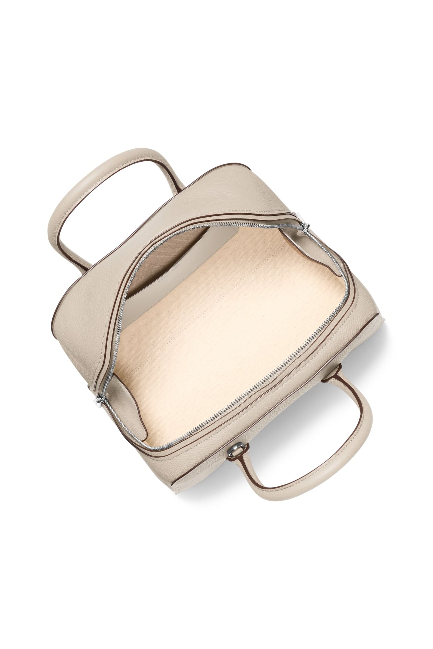 MEDIUM ZIP SATCHEL LIGHT SAND 4