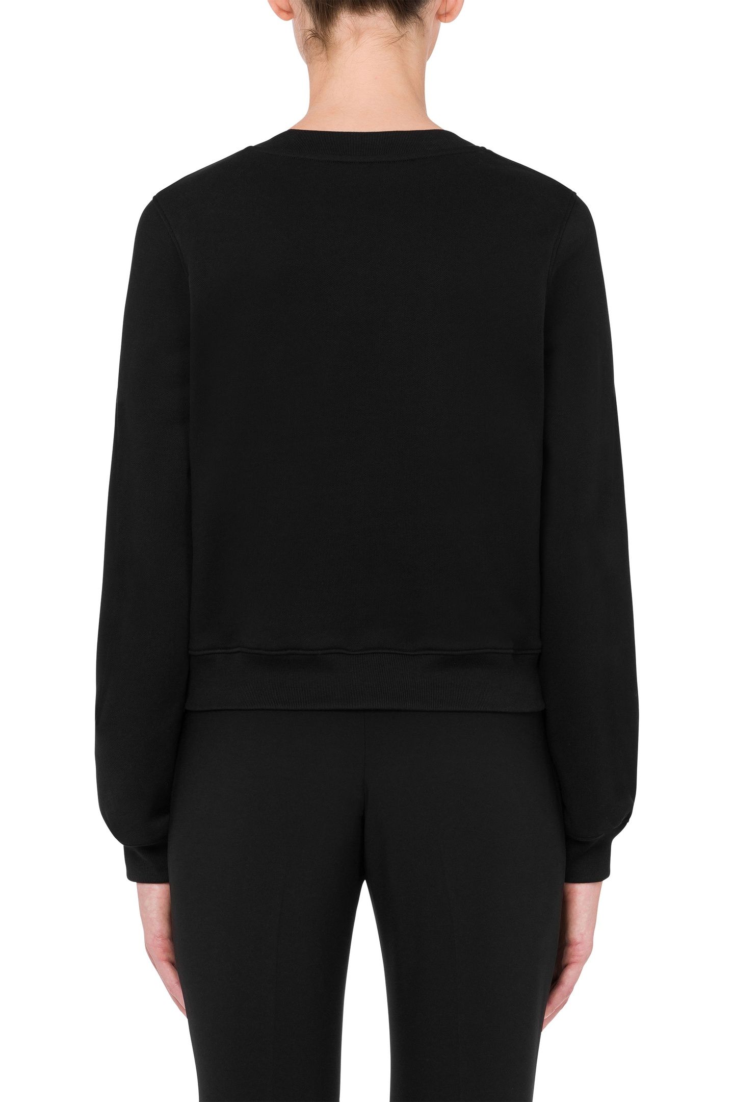 SPARKLING LOGO ORGANIC COTTON SWEATSHIRT BLACK 2