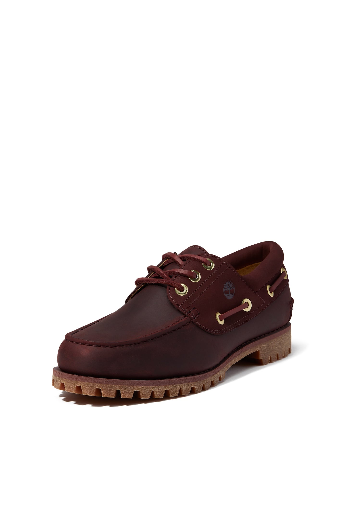 AUTH ESSENTIAL BOAT SHOE BURGUNDY FULL GRAIN 2