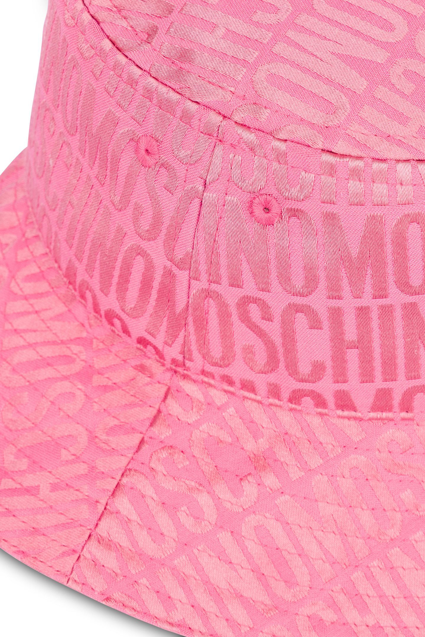 ALLOVER LOGO NYLON BUCKET HAT PINK 3
