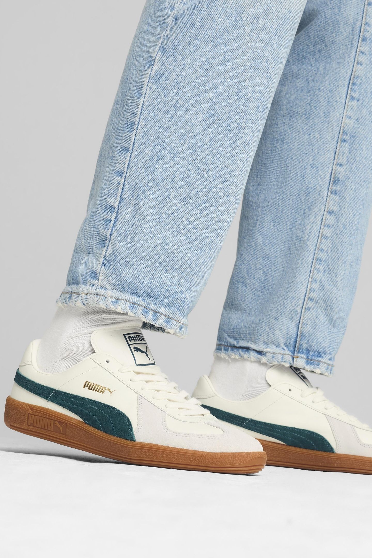 UNISEX ARMY TRAINER WARM WHITE-DARK MYRTLE 5