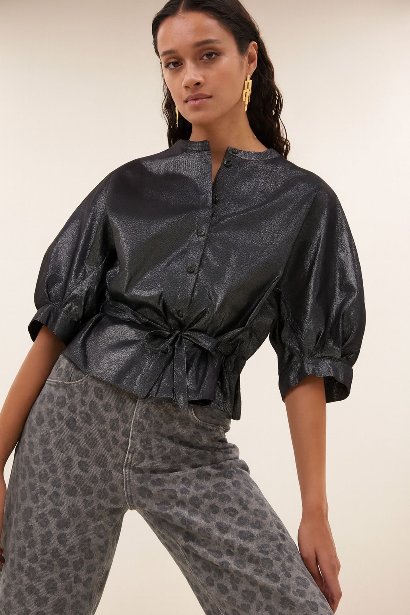 CHRISTI SILVER BLOUSE SILVER 2