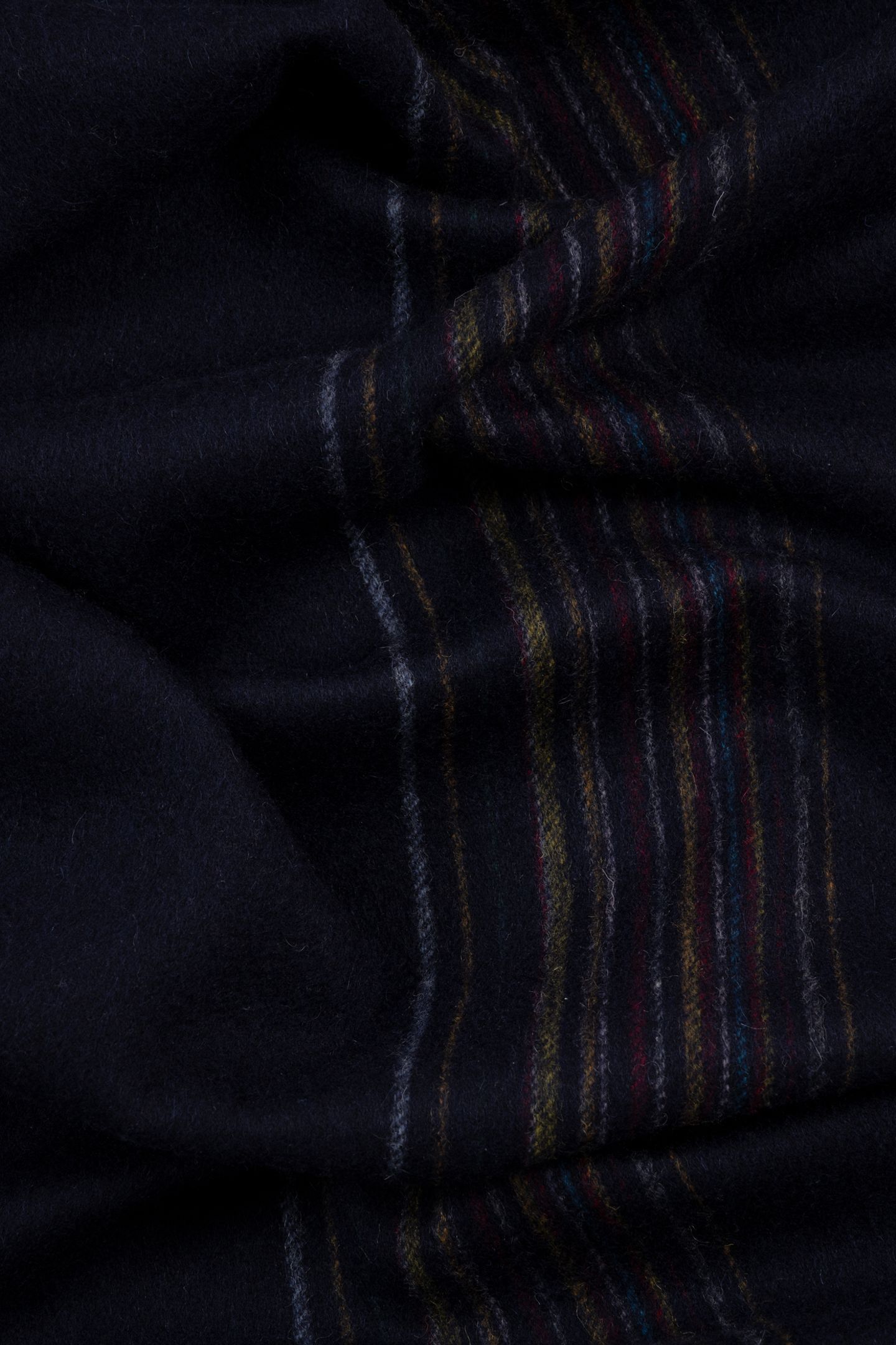 MEN SCARF OFFSET SIGNATR NAVY 7
