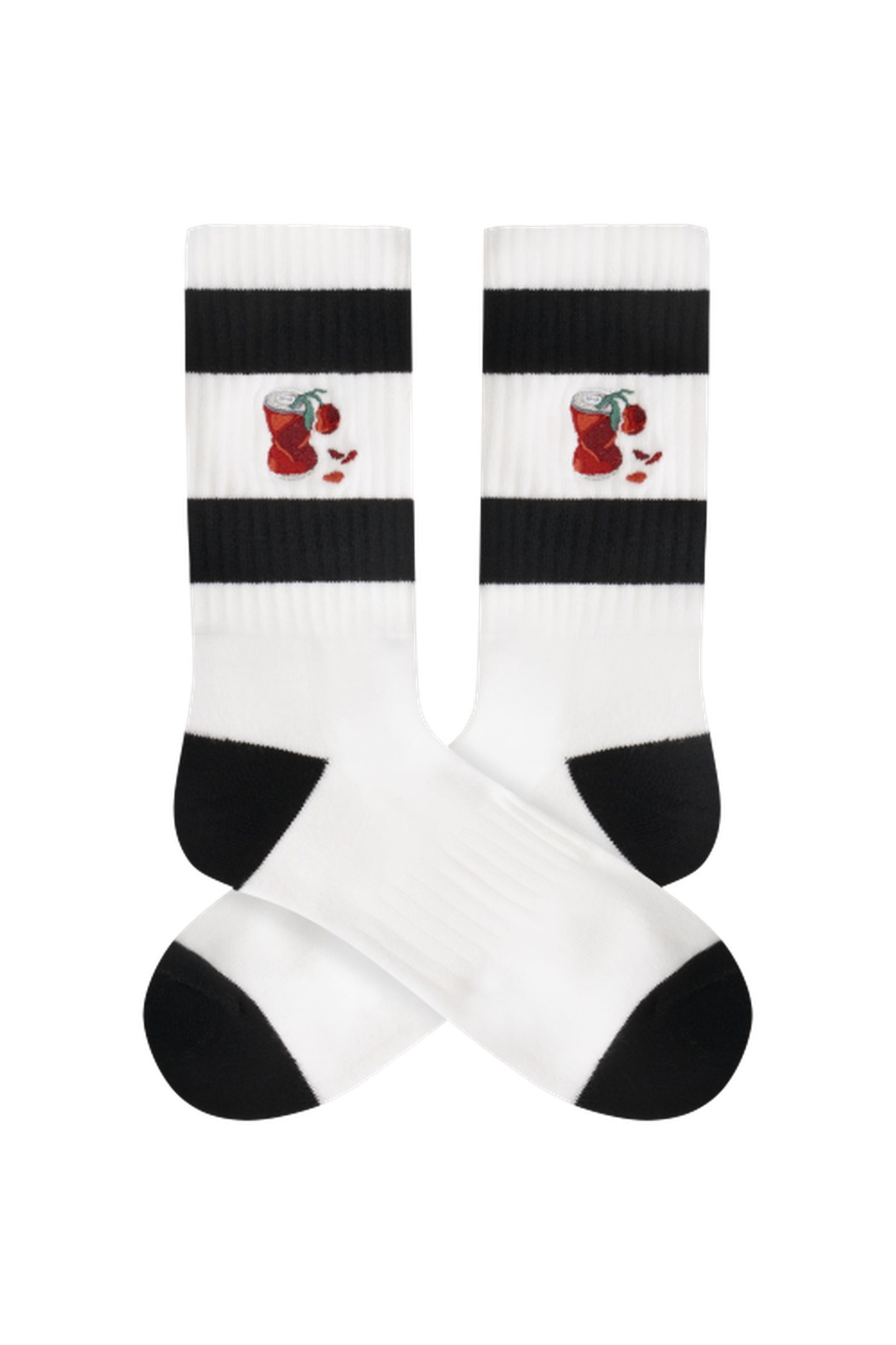 A-DAM 3-PACK CREW SOCKS SODA ROSE WHITE 2