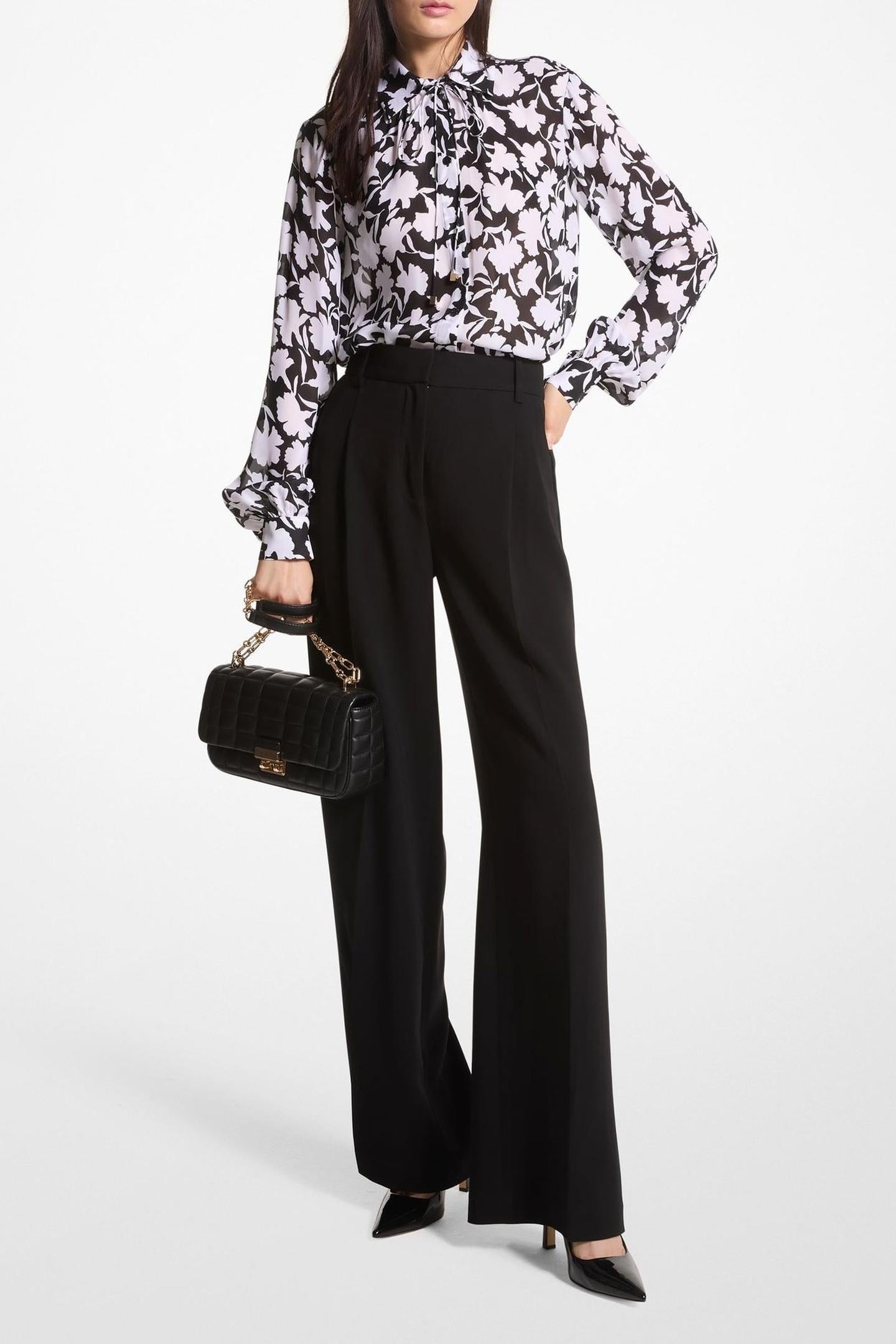 SHADOW FLEUR TOP BLACK/WHITE 1