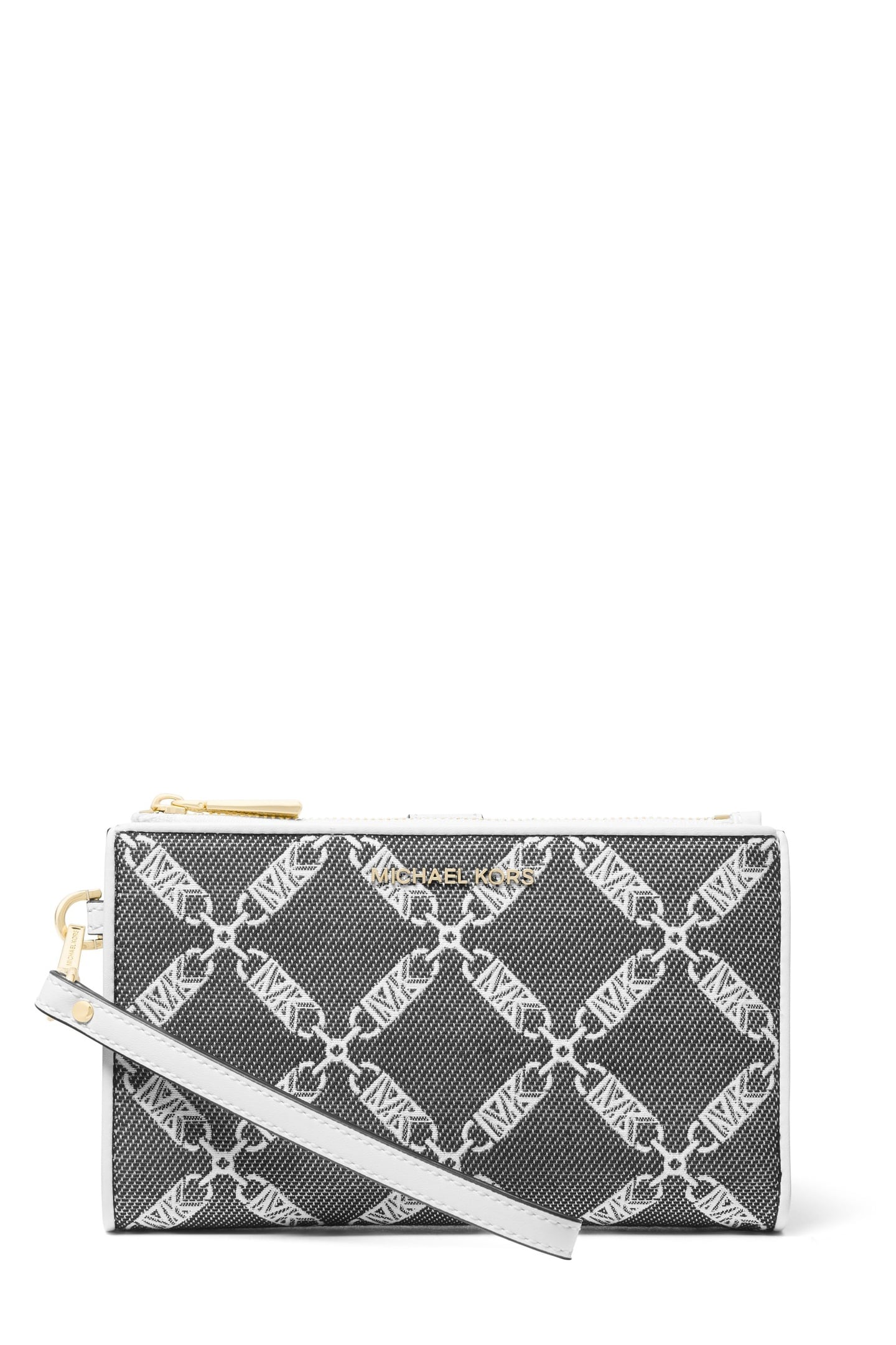 DOUBLE ZIP WRISTLET BLACK/OPTIC WHITE 1