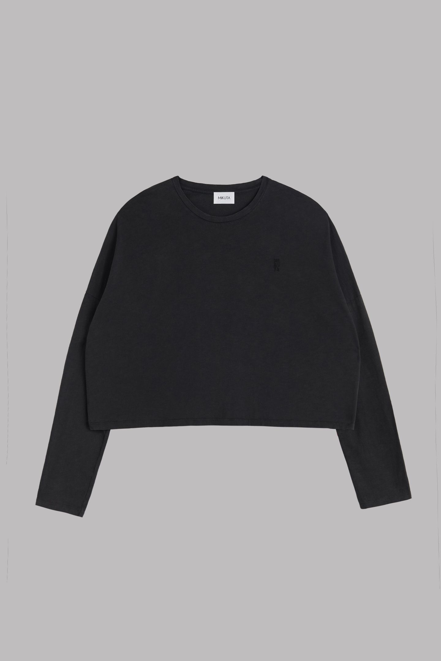 THE DARK PEACHY LOOSE COTTON LONGSLEEVE BLACK 3
