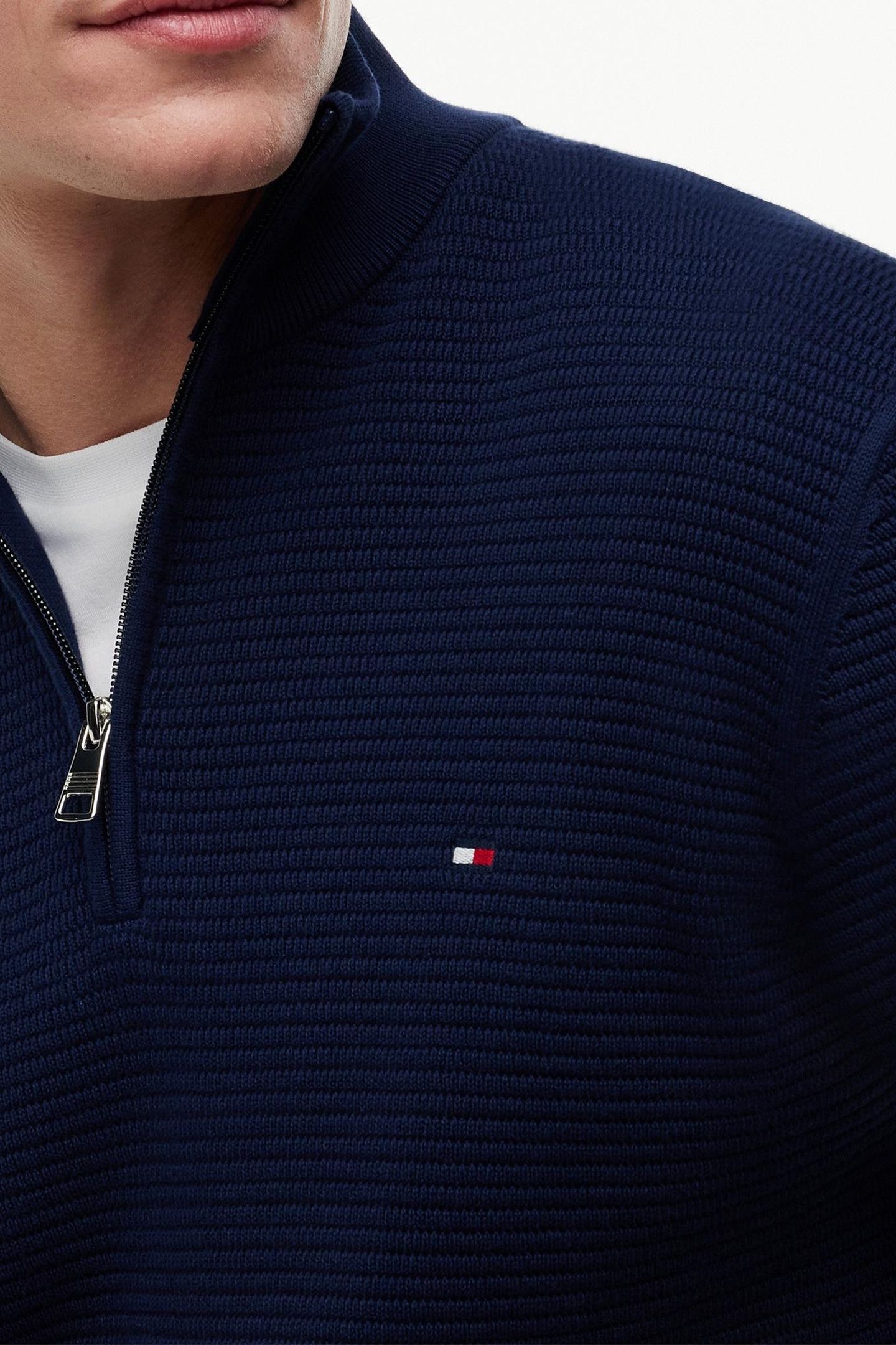 SEASONAL STRUCTURE HALF-ZIP JUMPER CARBON NAVY 5