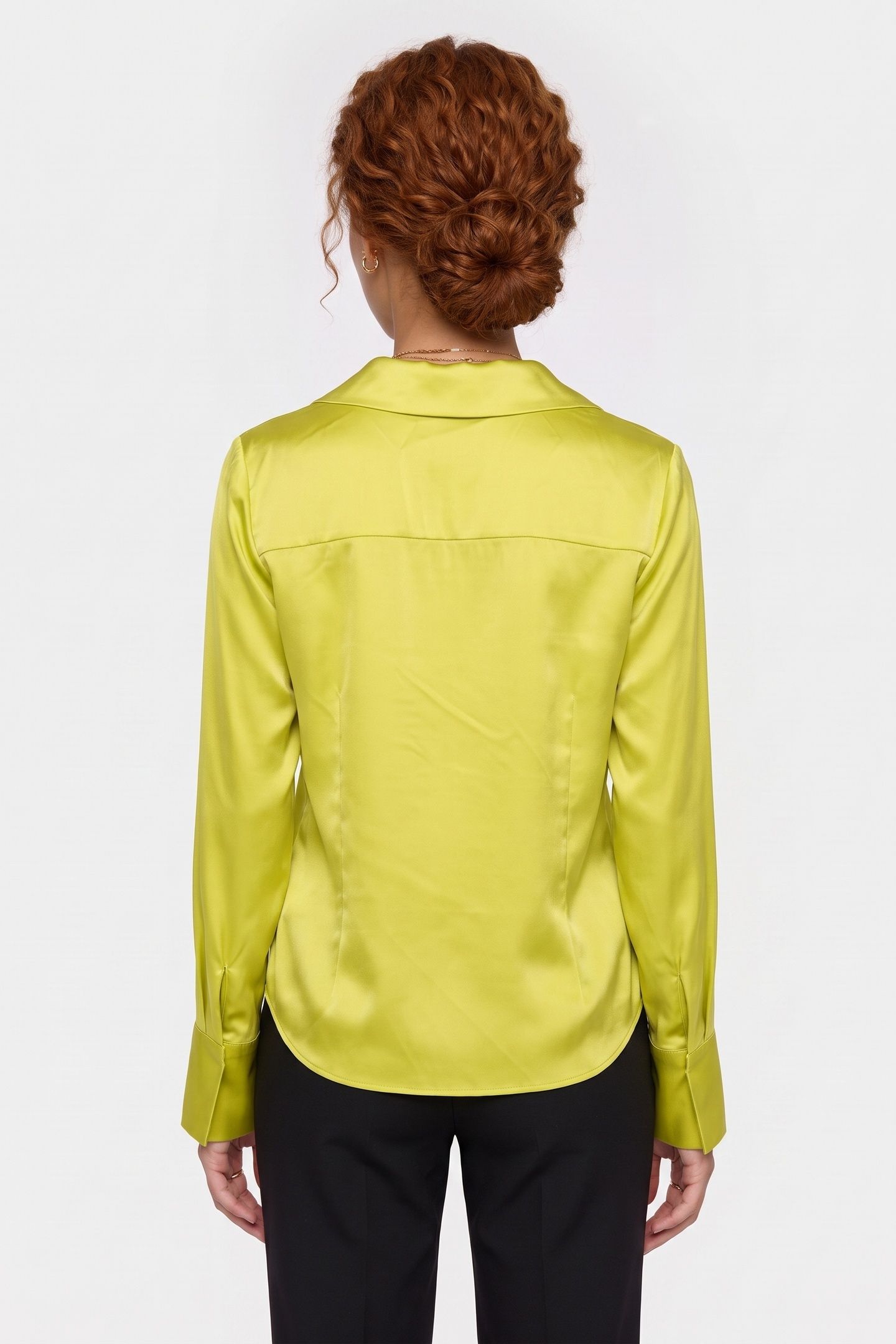 LA VERA SILK SHIRT YELLOW 2