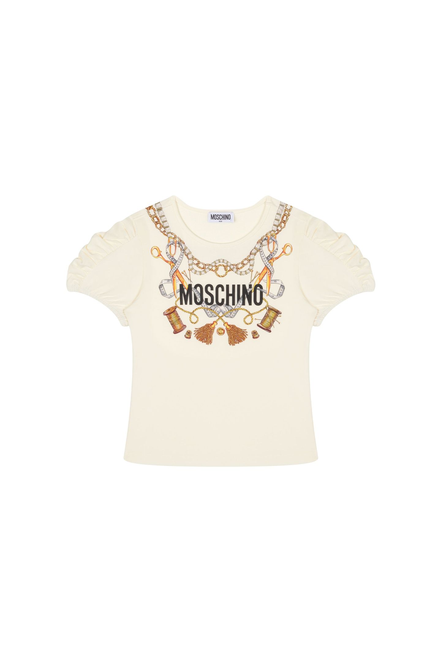 GIRL'S T-SHIRT IN JERSEY SARTORIAL LOGO WHITE 2