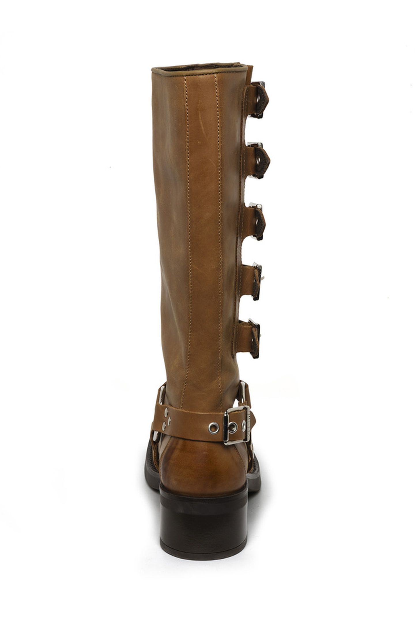 BATTLE BOOTS BLACK LEATHER 4