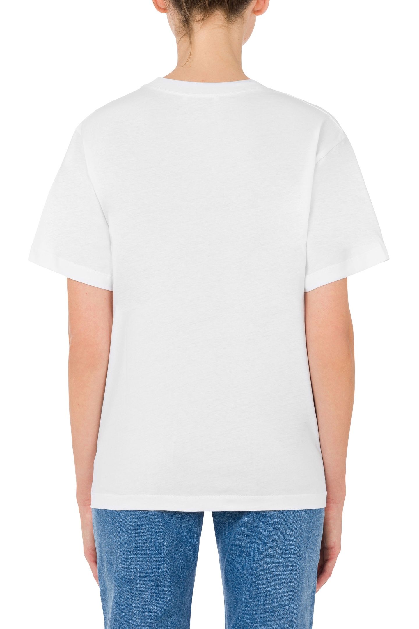 T-SHIRT IN JERSEY PEACE SYMBOL WHITE 2