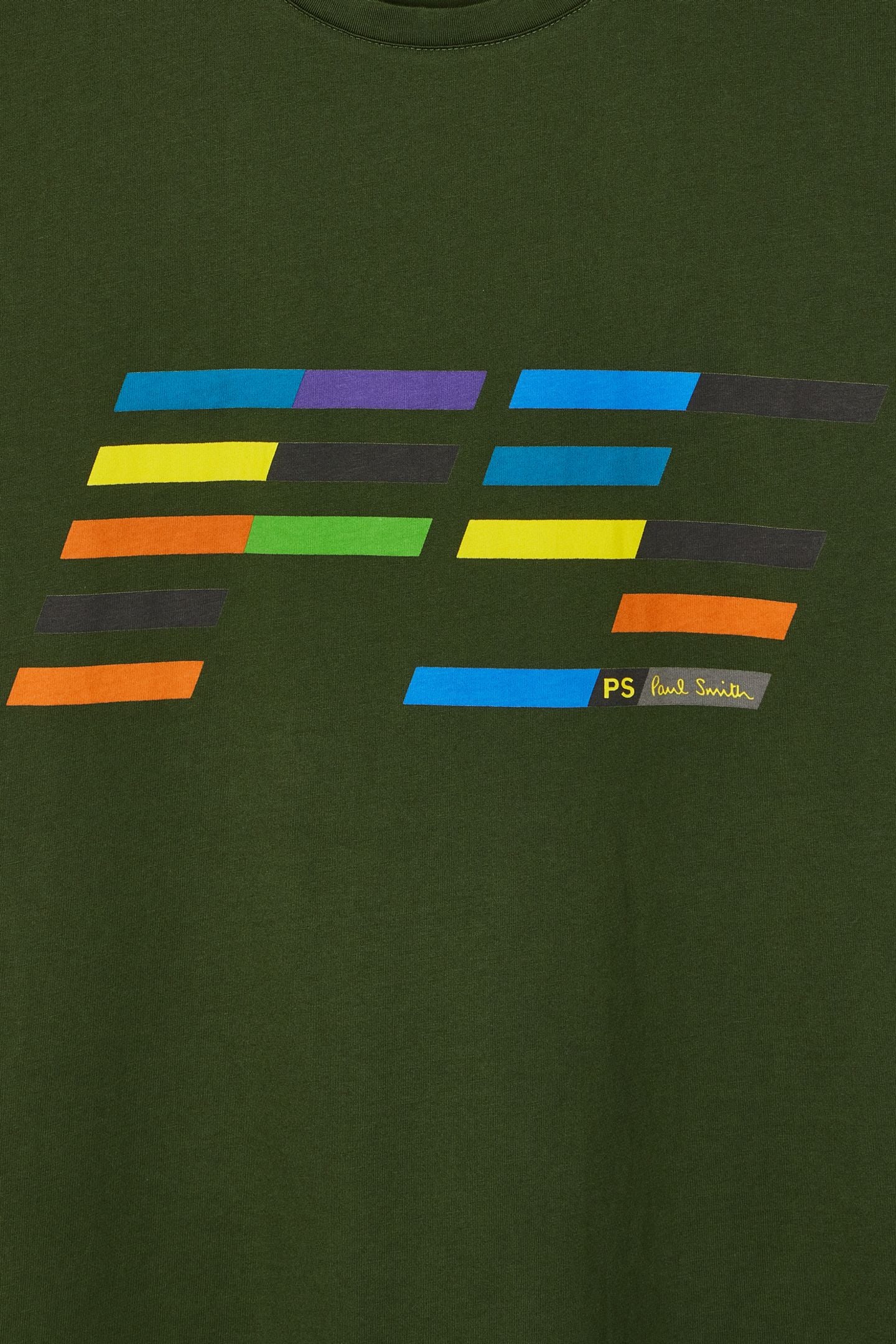 MENS REG FIT SS TSHIRT PS SLANT LOGO BOTTLE GREEN 5