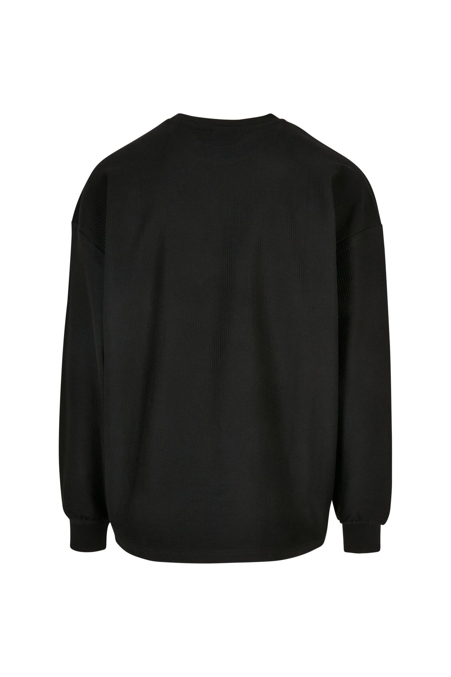 RIB TERRY BOXY CREW BLACK 6