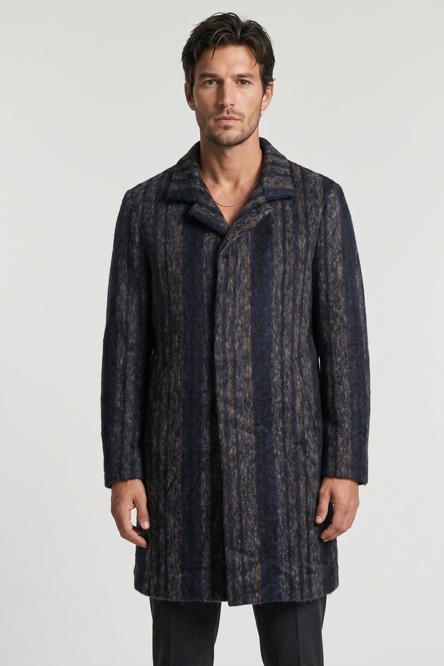 HIDDEN CF PLACKET BUTTON NAVY 1