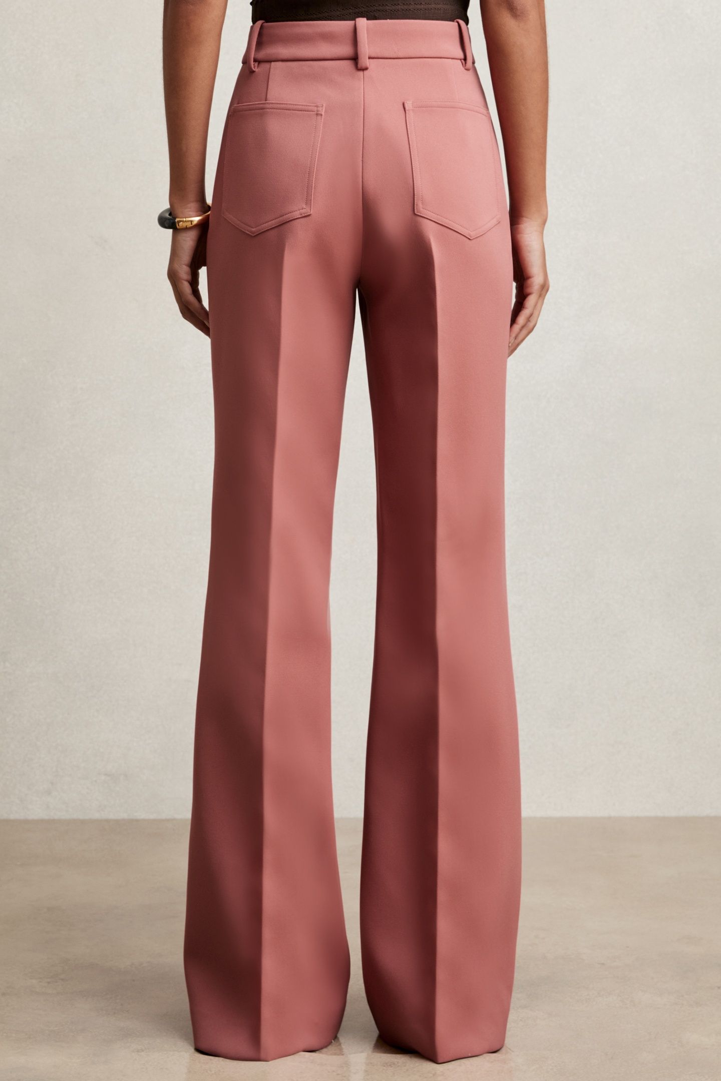FLARE TROUSER PINK 2