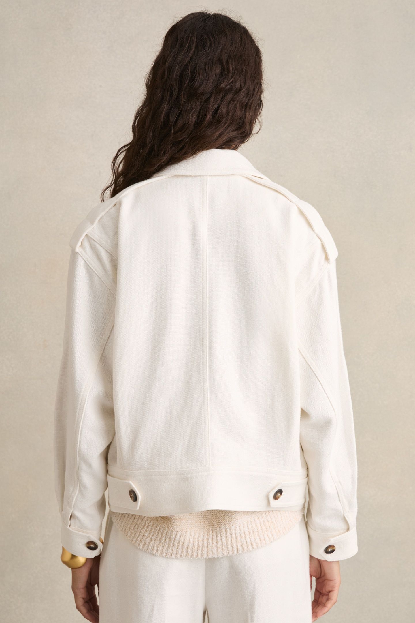 LINEN JACKET WHITE 2