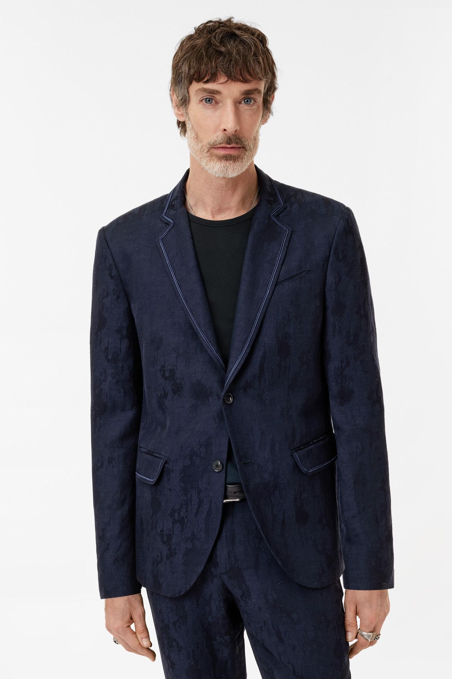 DELLA JACKET - NOTCH LAPEL JACKET WITH T NIGHT SKY 1