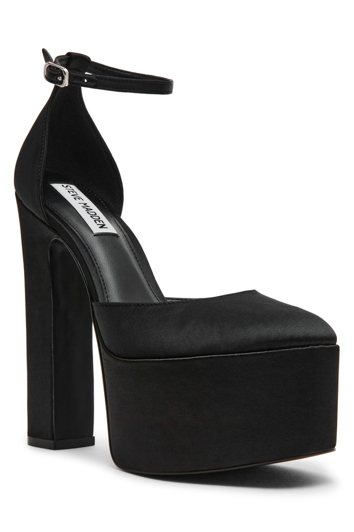 SELESTINE PUMPS BLACK SATIN 4