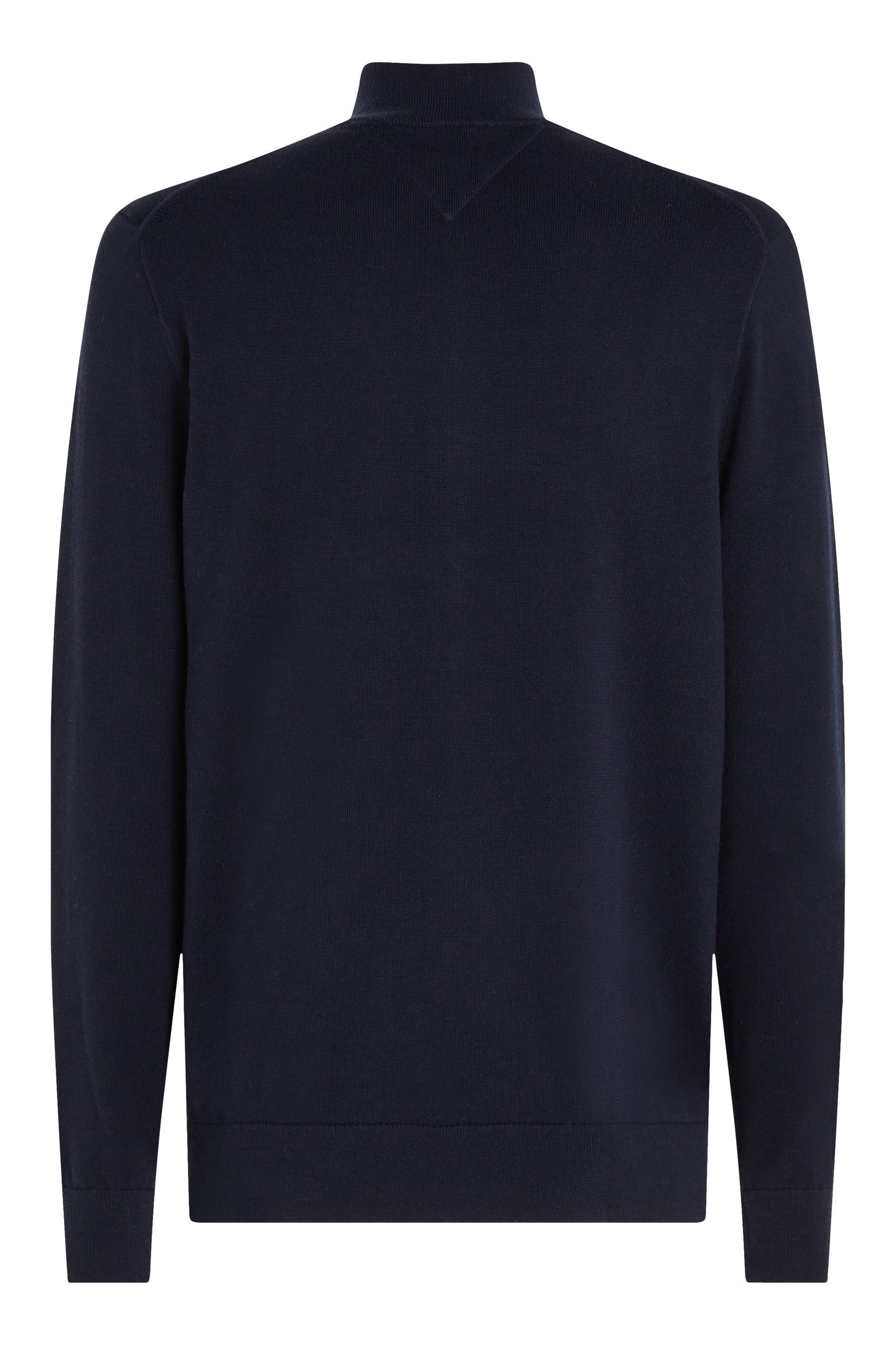 ESSENTIAL COTTON ZIP SWEATER NAVY BLUE/IVORY PETAL 6