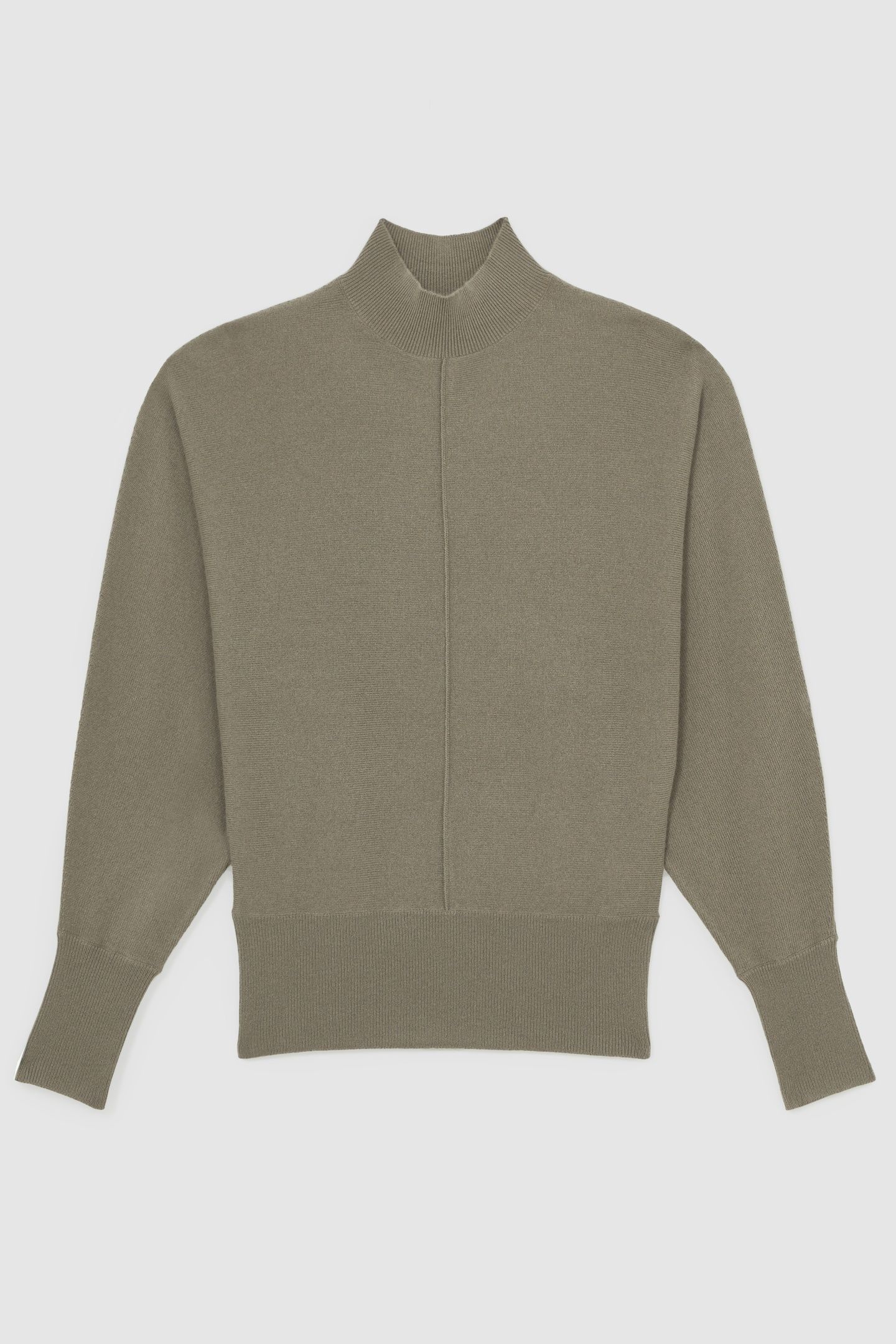 FUNNEL NECK JUMPER SAGE GREEN 5