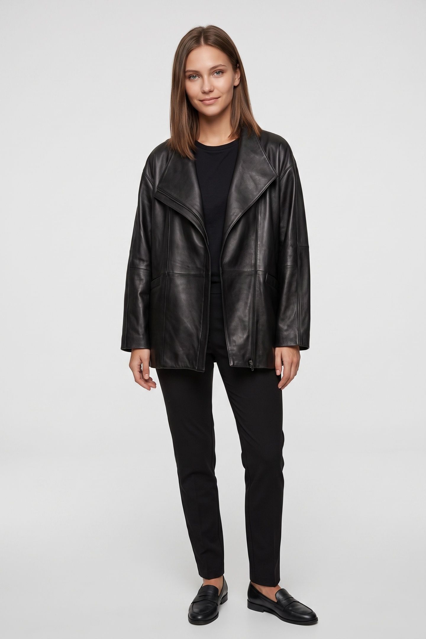 ST SELENA LEATHER JACKET BLACK 1