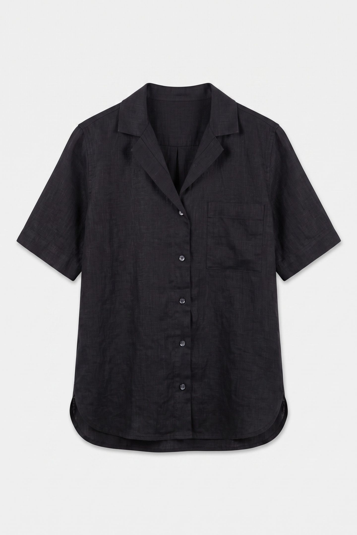 LEONEN RESORT LINEN SHIRT BLACK 3