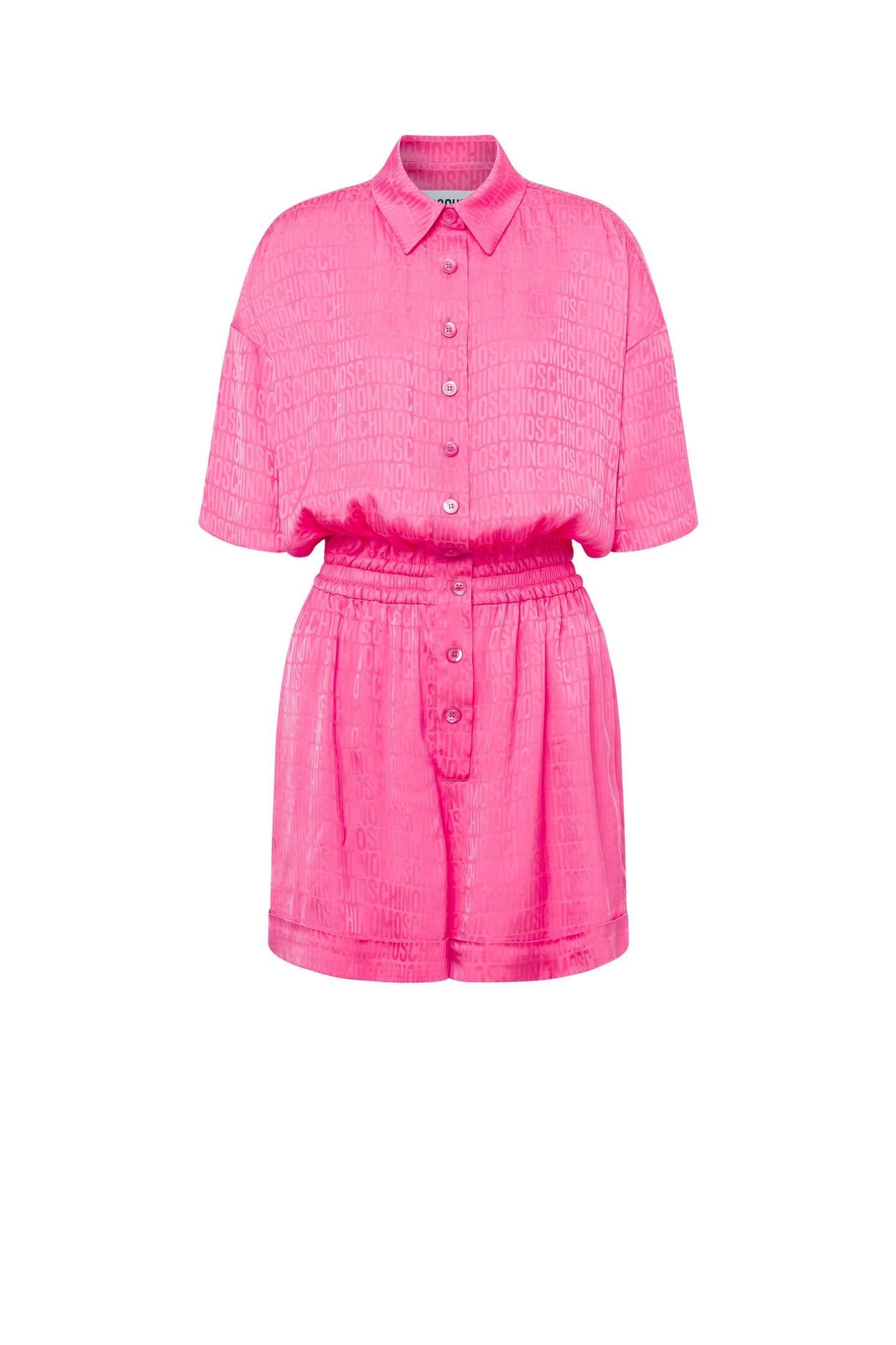 ALLOVER LOGO TWILL JUMPSUIT PINK 3