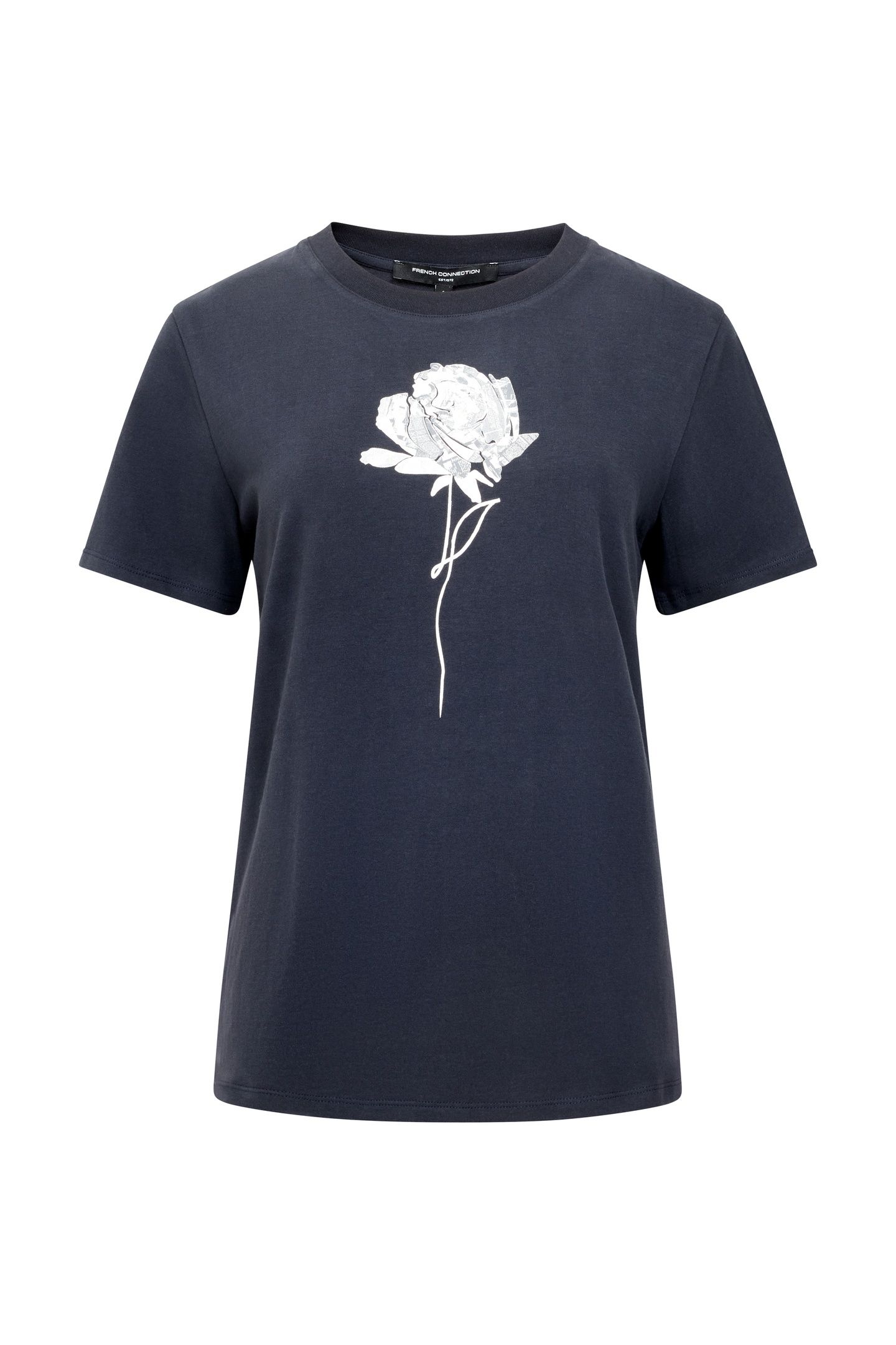 ROSE GRAPHIC S/S TEE NAVY/WHITE NAVY/WHITE 3