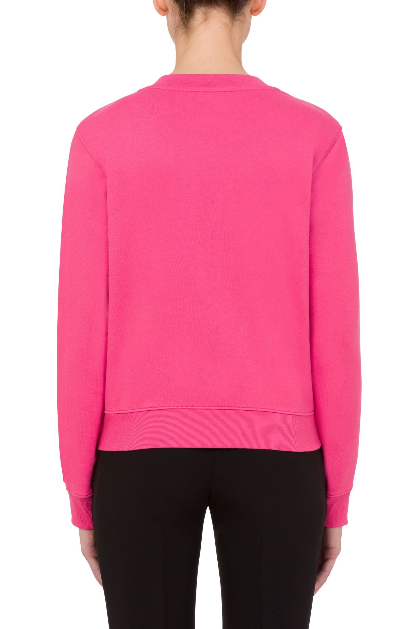 MIRROR TEDDY BEAR ORGANIC COTTON SWEATSHIRT PINK 2