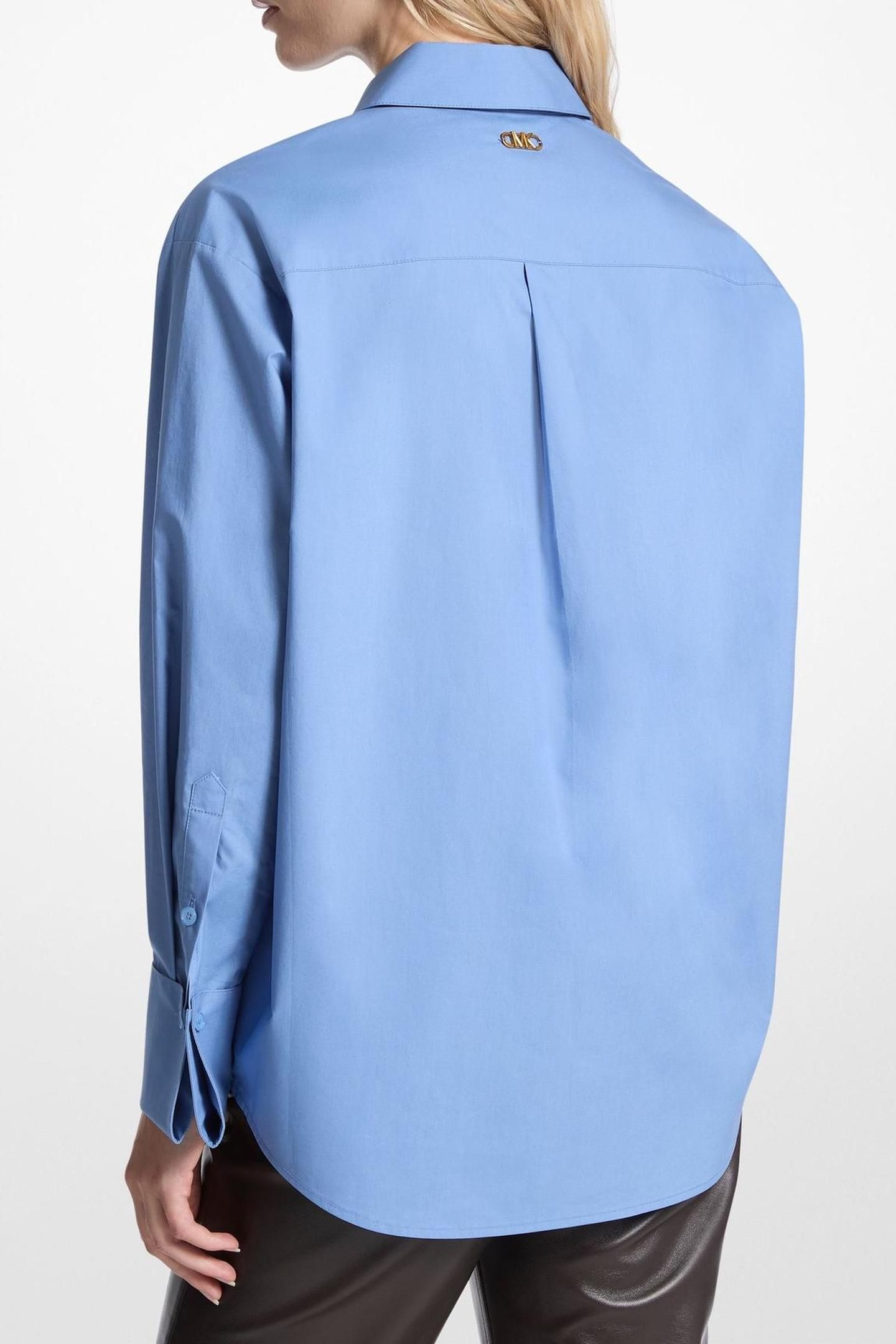 COTTON LS SHIRT FRENCH BLUE 2