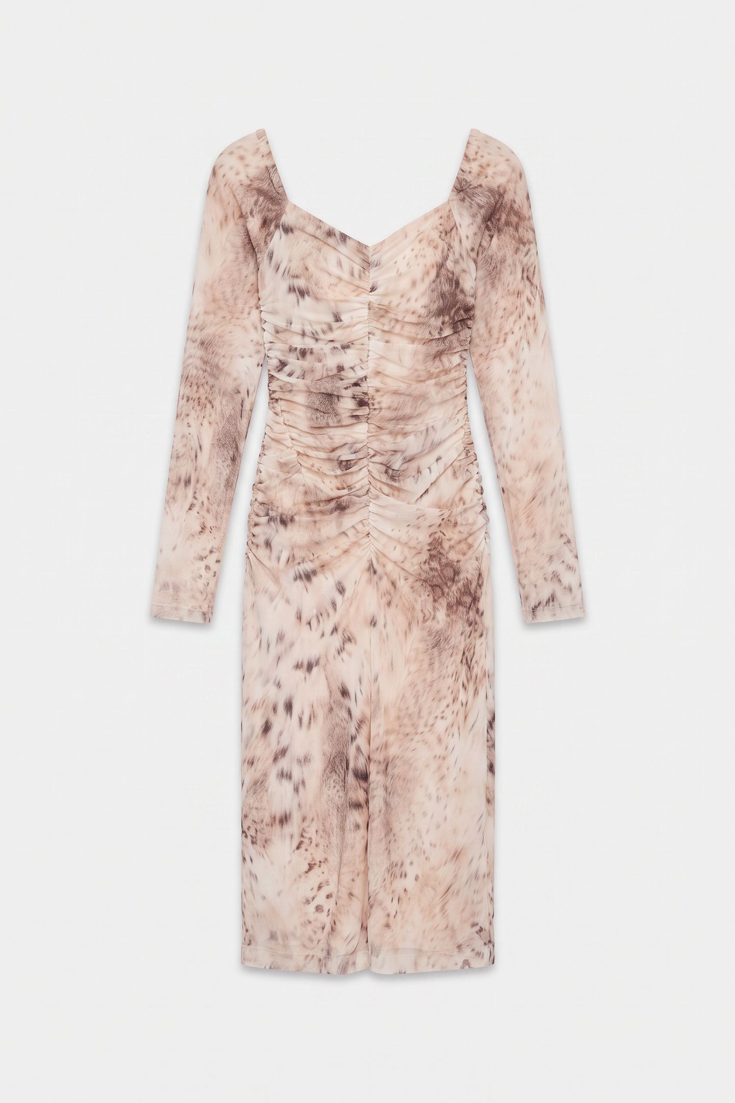 HOLLY LS DRAPEP DRES SNOW LYNX 3