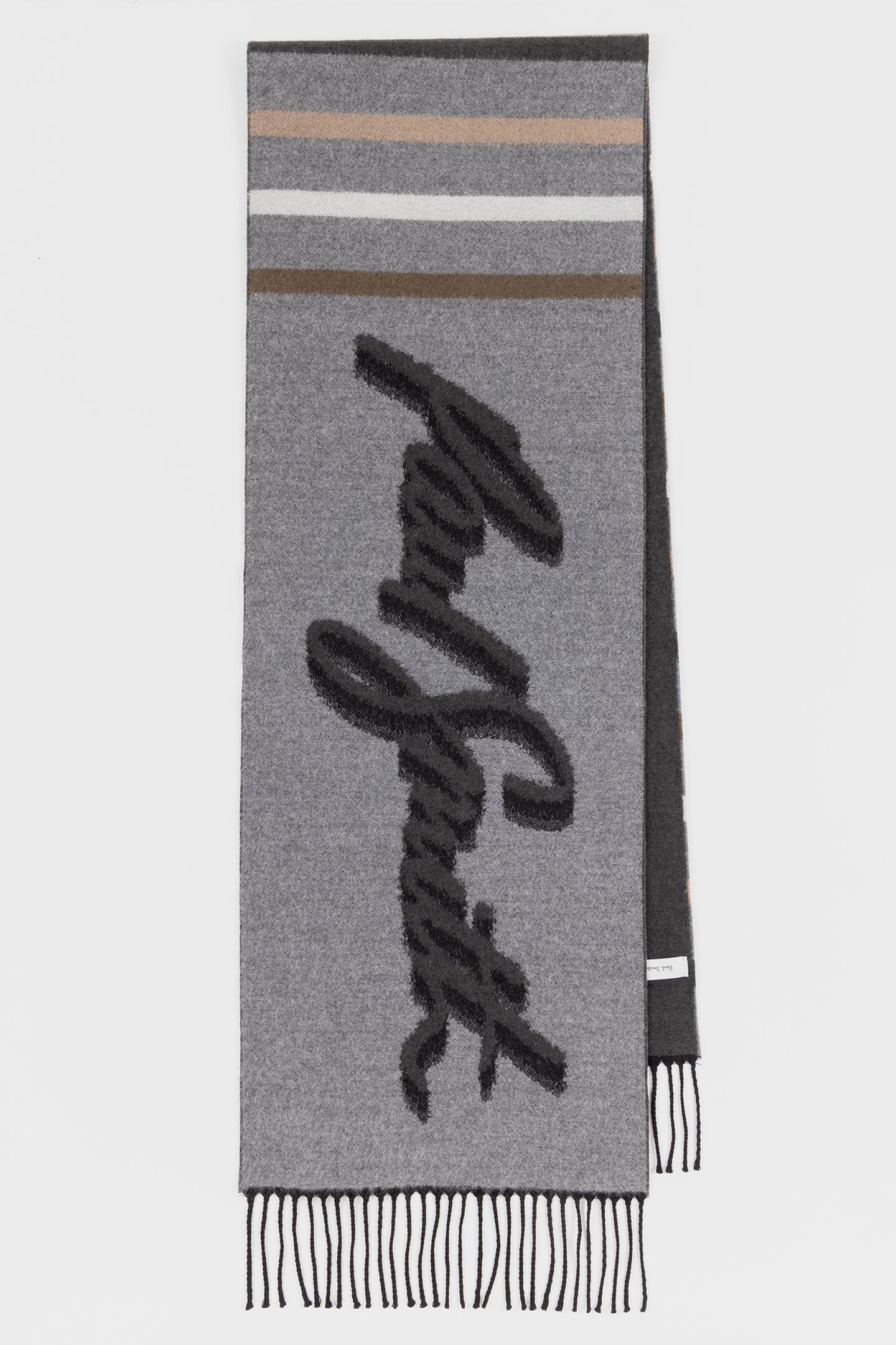 MEN SCARF LOGO JACQUARD SLATE 5