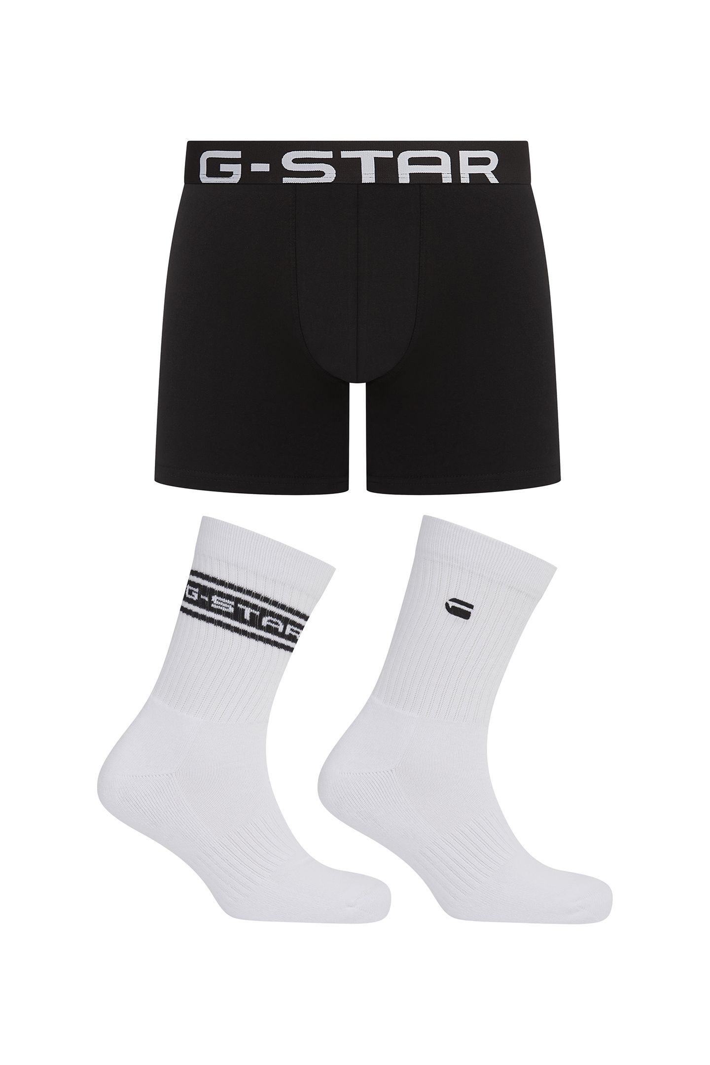 UNDERWEAR HICKORY TRUNK AND SPORT SOCK GIFTING SET BLACK/BRI 4