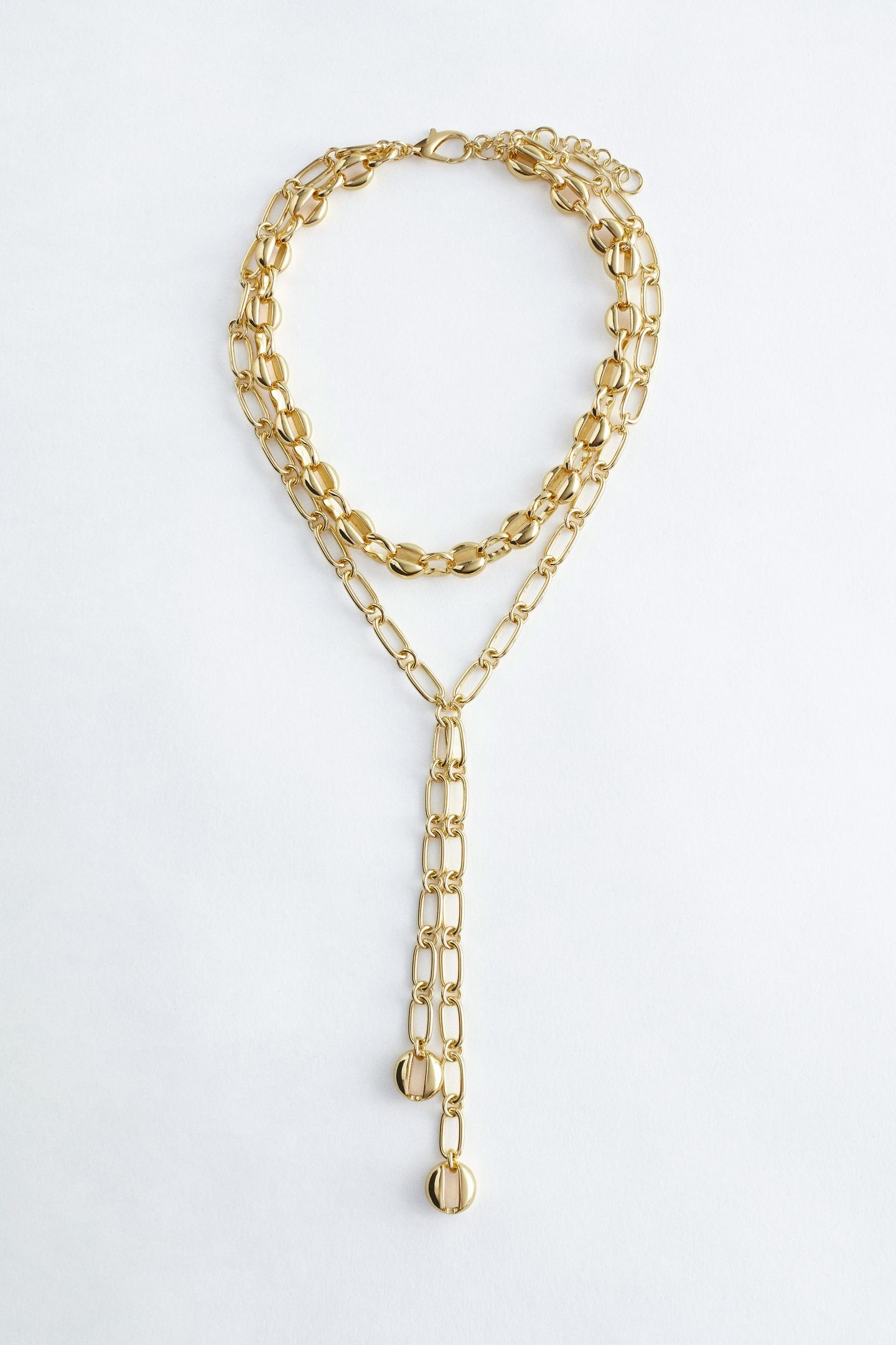 P UMI DROP NECKLACE GOLD 1