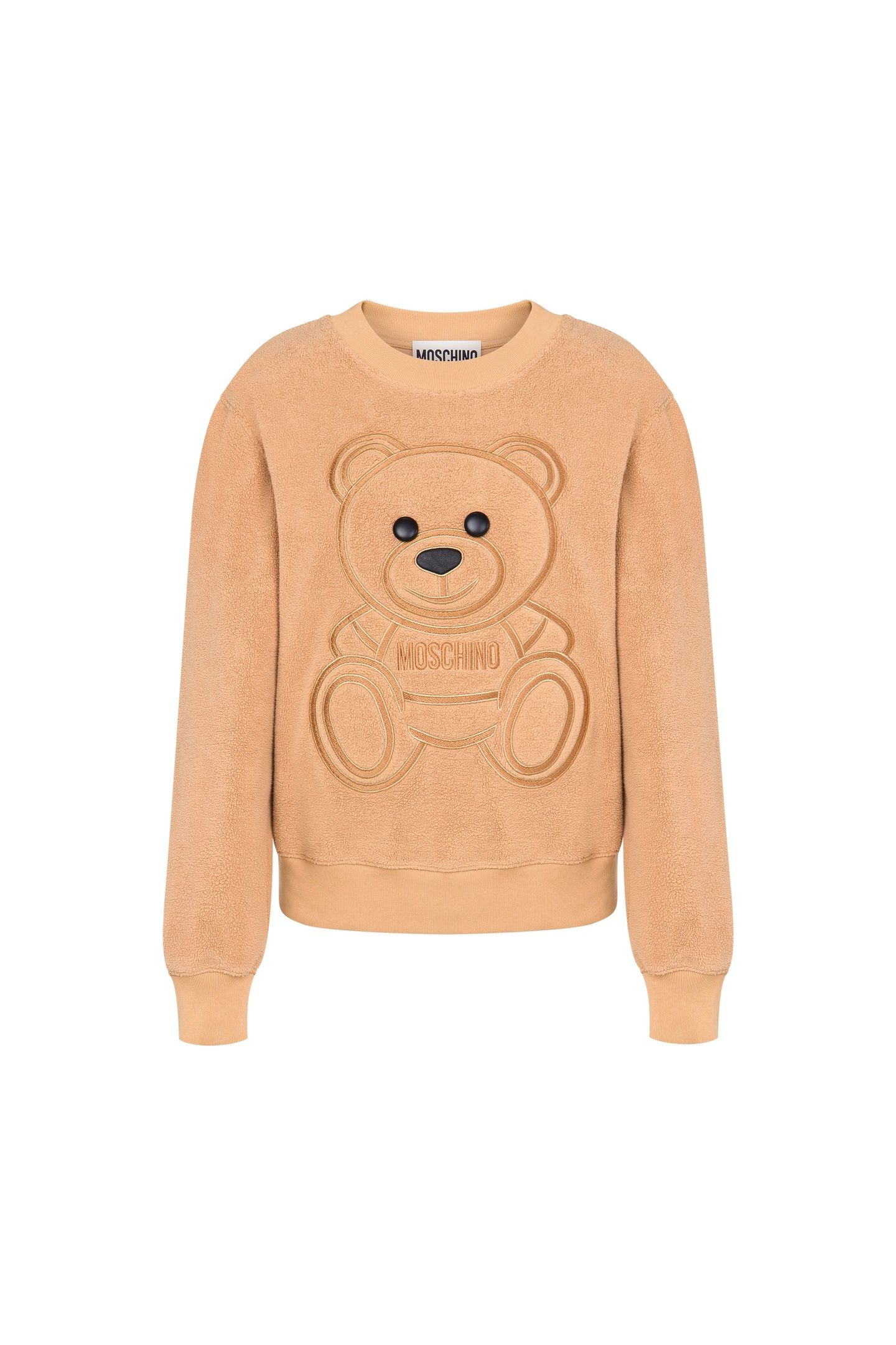 MOSCHINO TEDDY BEAR COTTON SWEATSHIRT BEIGE 3