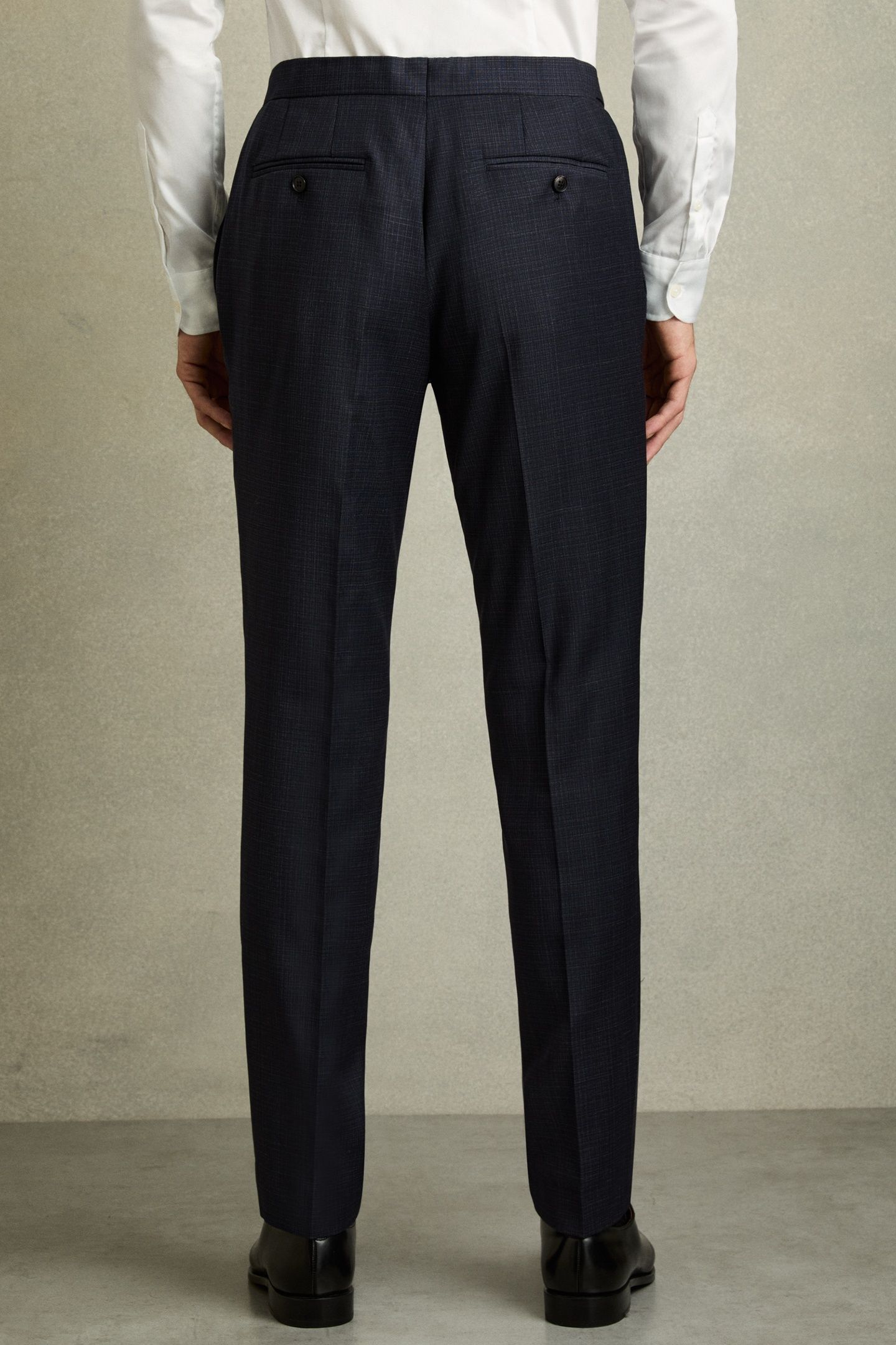 TEXTURED MIXER TROUSER NAVY 3
